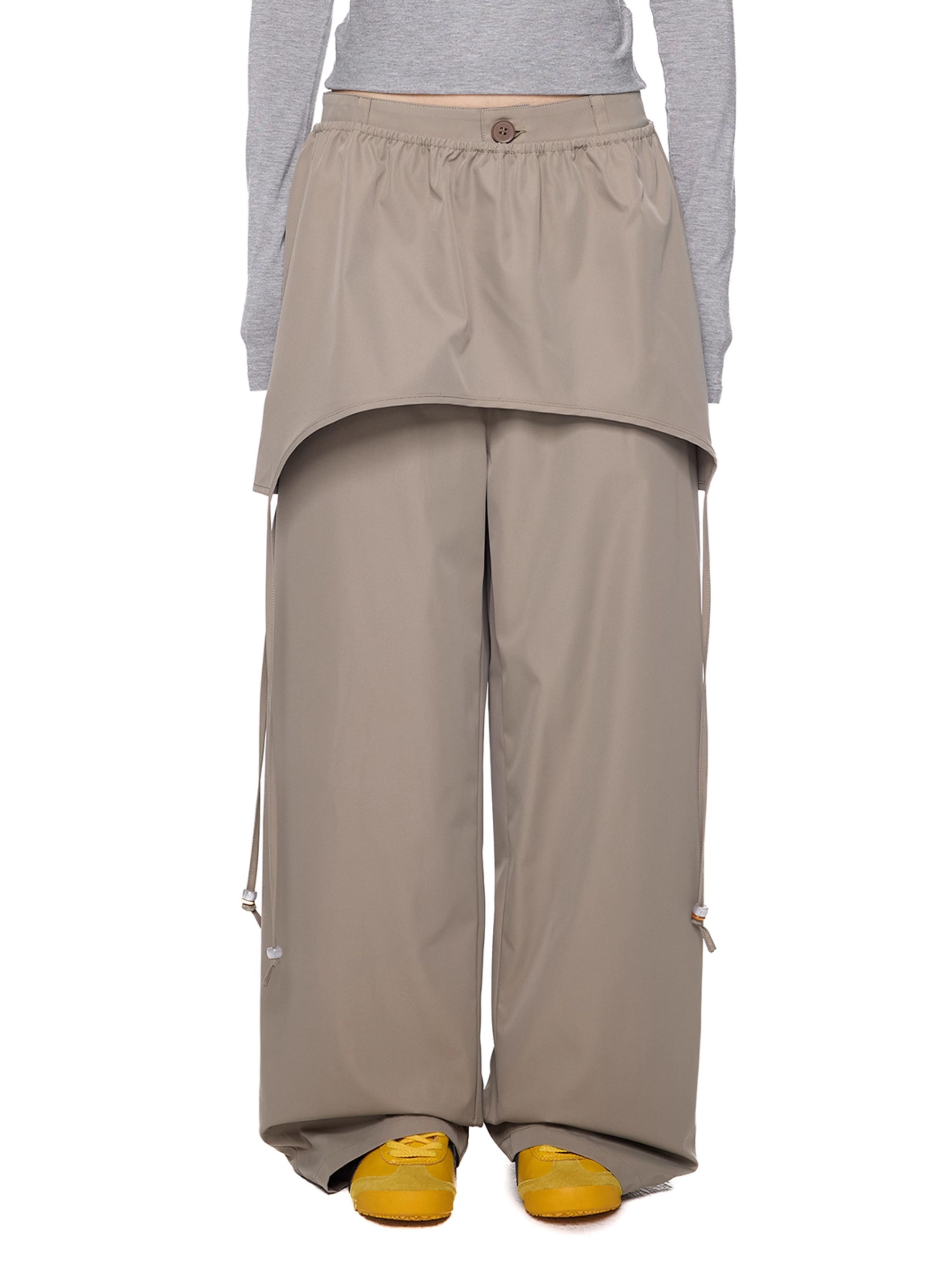 Darkclaw - Women's Two-Piece Detachable Belt Wide-Leg Pants