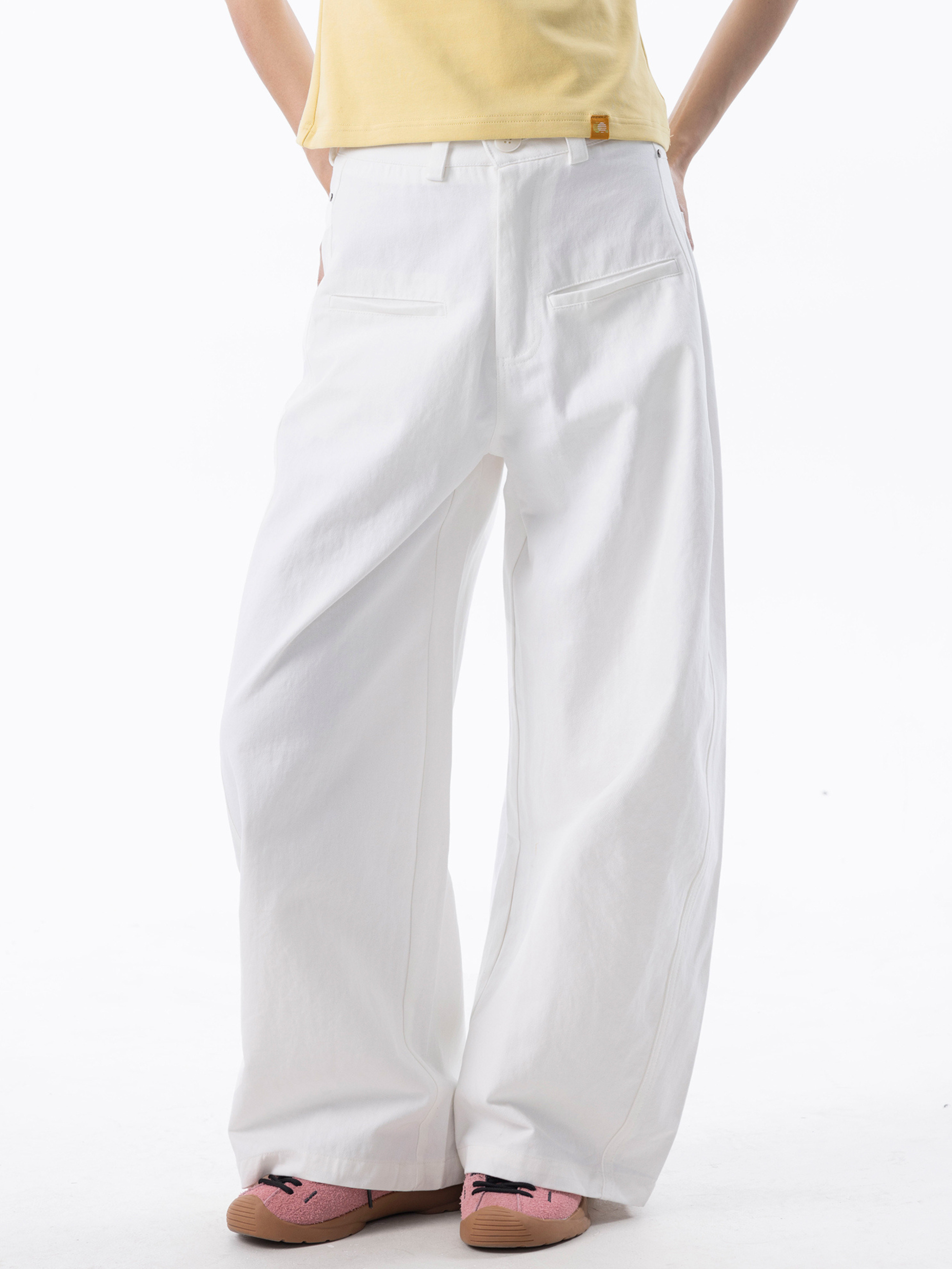 Horizontrail - Unisex Pure Cotton Relaxed Straight Blade-Cut Pants