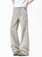 WolfCrate - Women's Pearl Lace Denim Jeans
