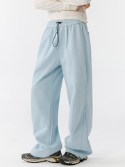 EchoEdge - Unisex Draped Wide-Leg Straight Casual Sweatpants