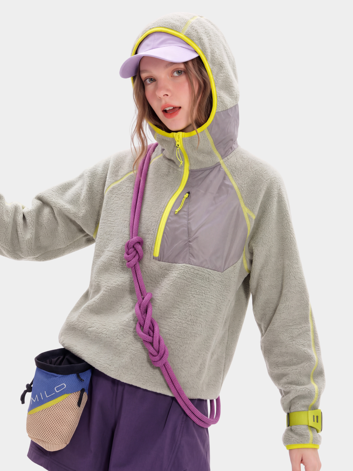 LiteDrift - Unisex Lightweight Textured Fleece Hooded Sweatshirt