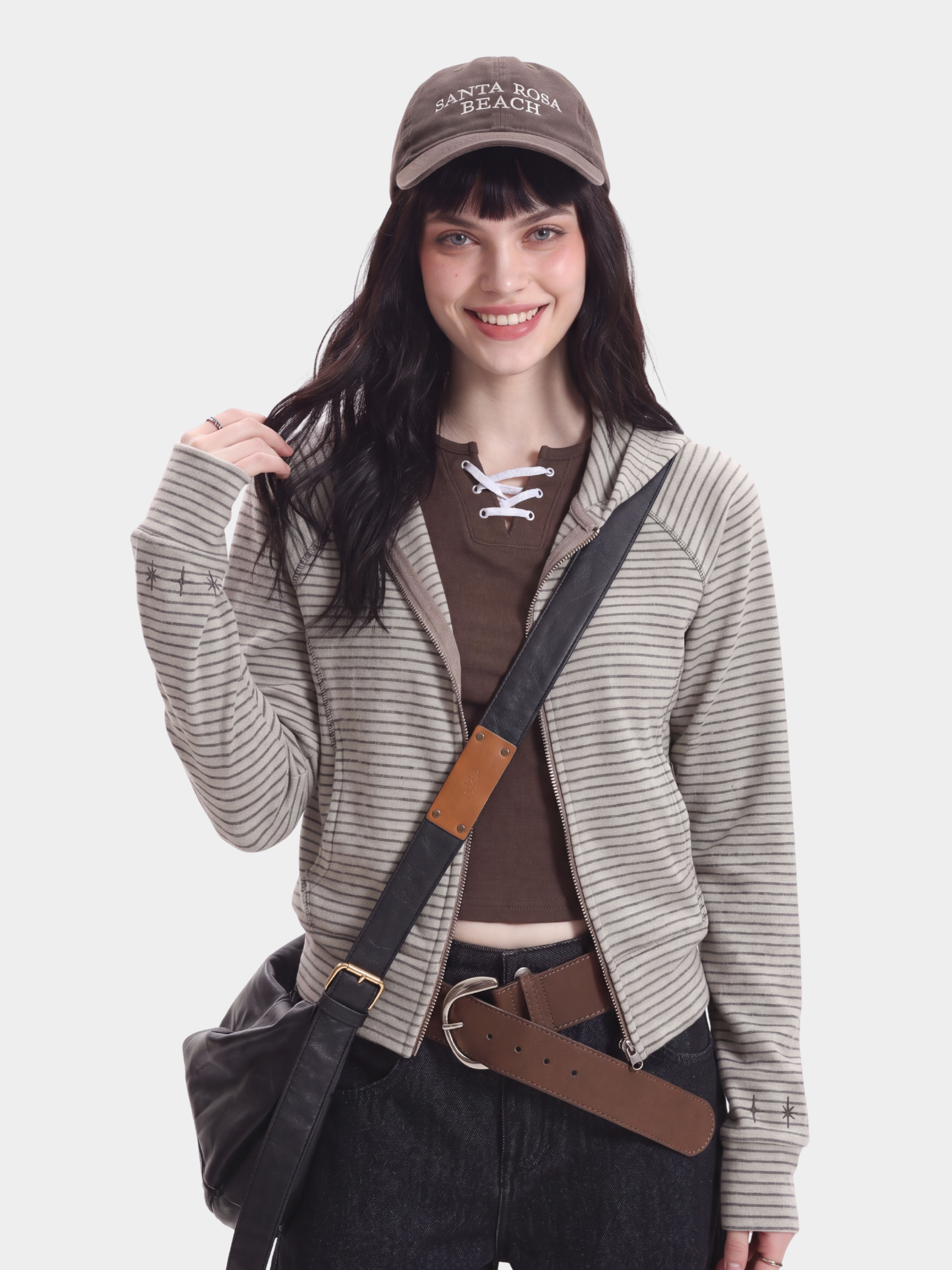 HushLine - Women's Striped Soft Zip-Up Jacket