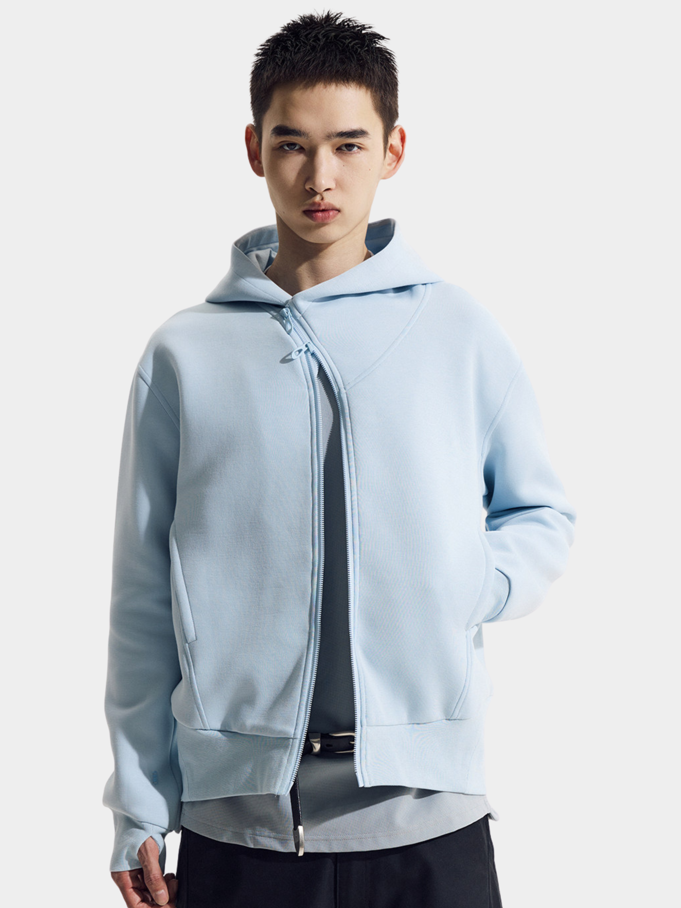 Ashhowl - Unisex Asymmetric Zip Air-Layer Jacket