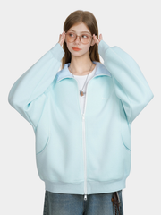 Cragzone - Women's Cotton-Blend Zip-Up Stand-Collar Jacket –