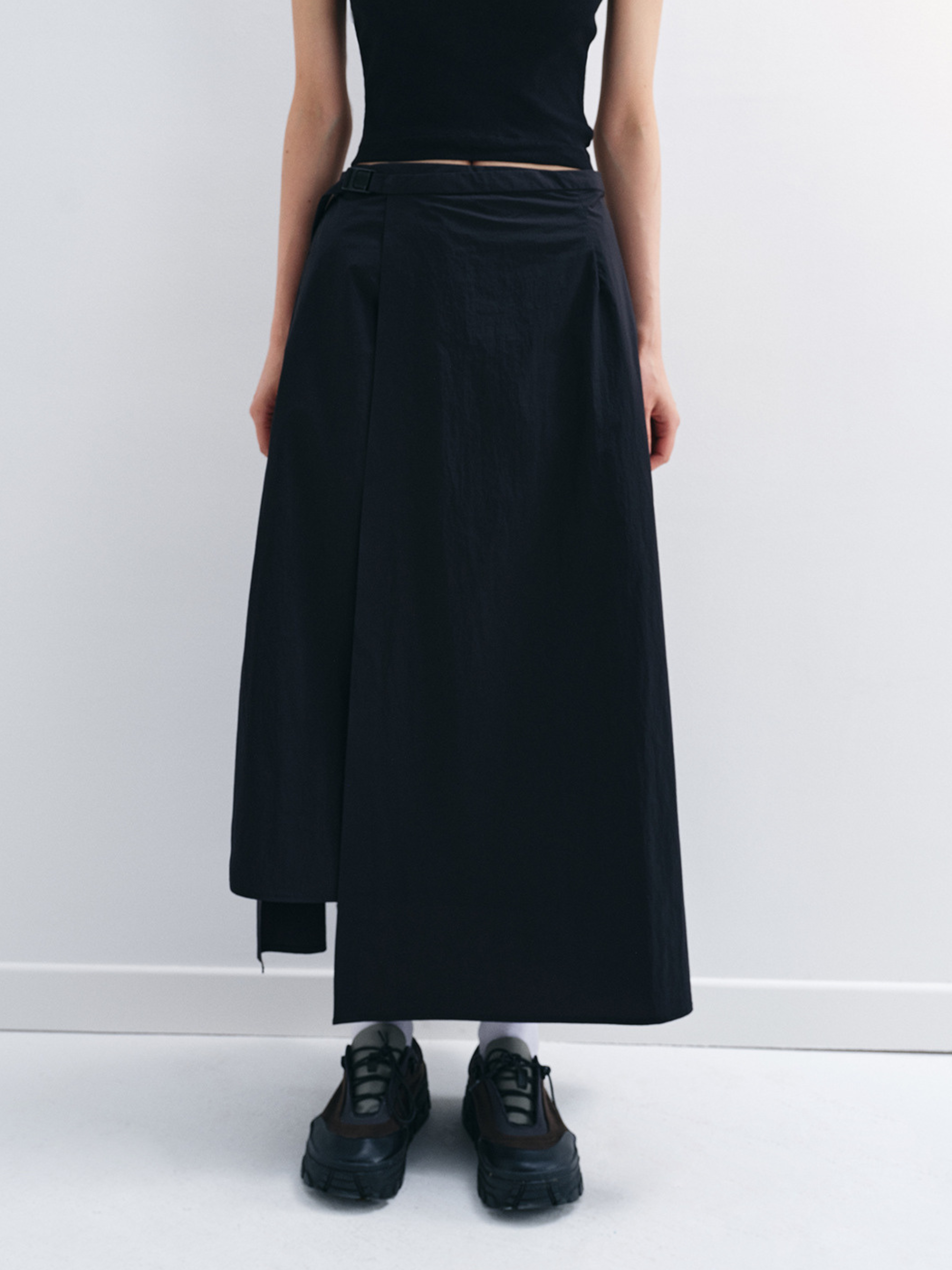 WolfPath - Women's Adjustable Irregular Hem Elastic Waist Skirt