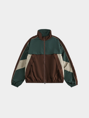 EcoFlask - Men's Retro Colorblock Stand Collar Jacket GONGGAR SPORTS
