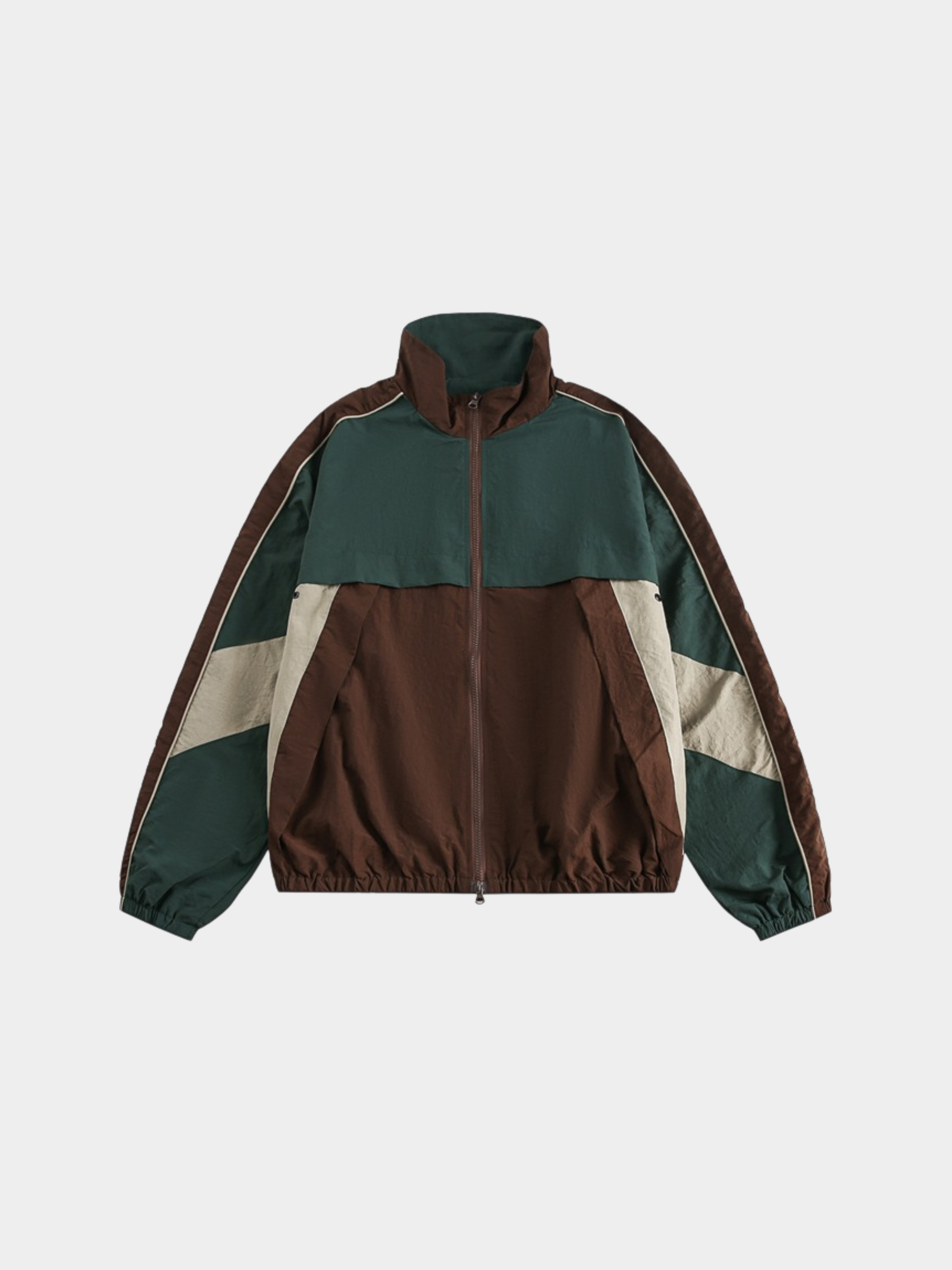 EcoFlask - Men's Retro Colorblock Stand Collar Jacket GONGGAR SPORTS