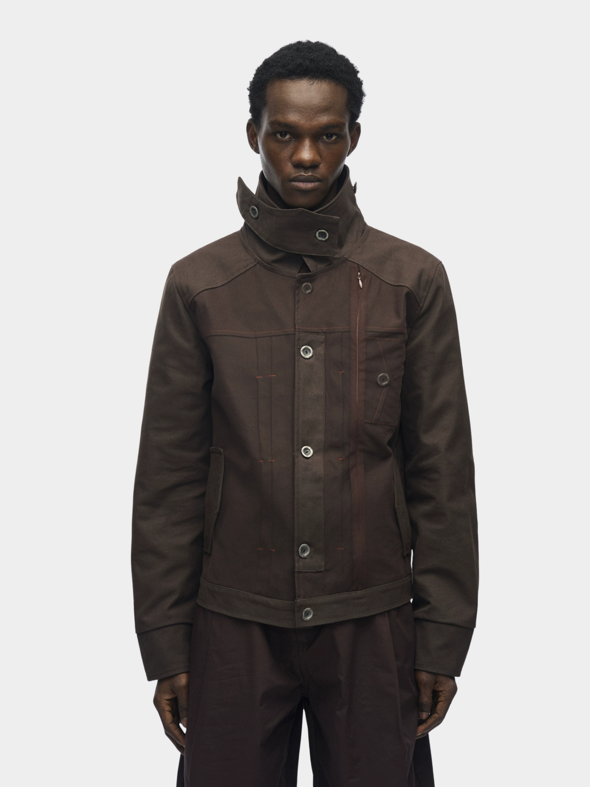 CampChair - Men's Canvas Stand Collar Jacket GONGGAR SPORTS