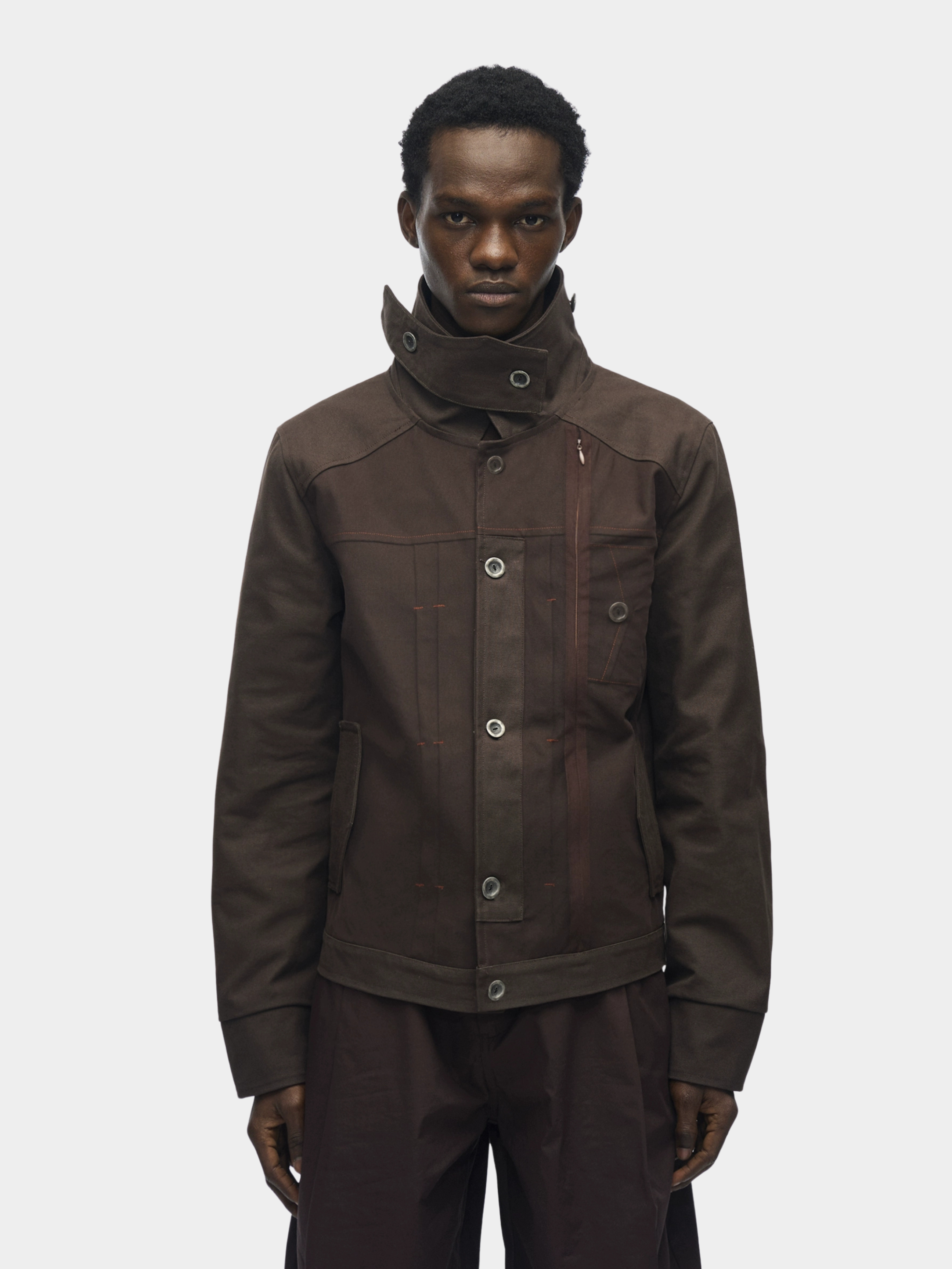 CampChair - Men's Canvas Stand Collar Jacket GONGGAR SPORTS
