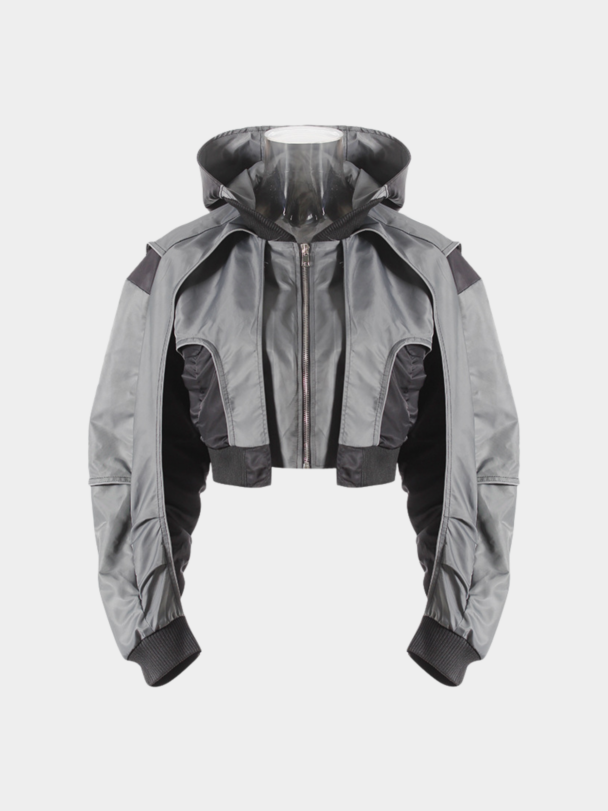 OwlDash - Women's Colorblock Cropped Drawstring Shell Jacket GONGGAR SPORTS