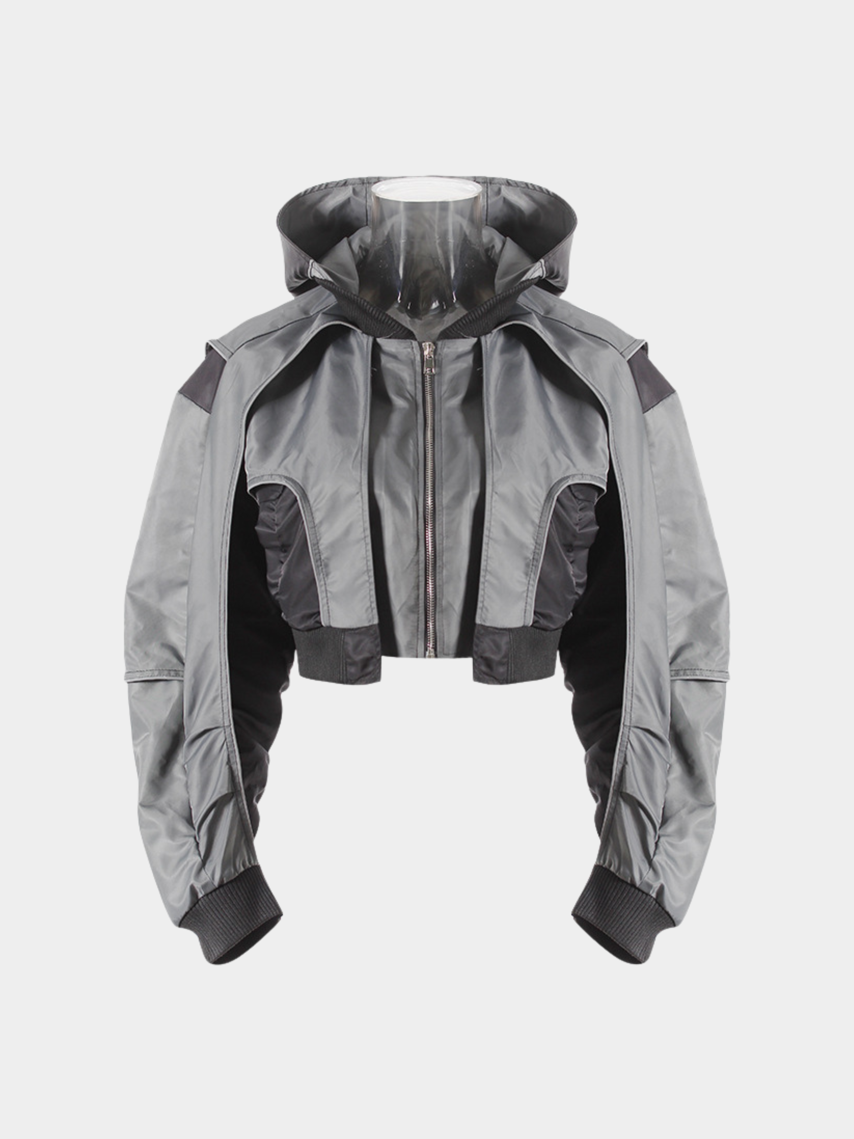 OwlDash - Women's Colorblock Cropped Drawstring Shell Jacket GONGGAR SPORTS