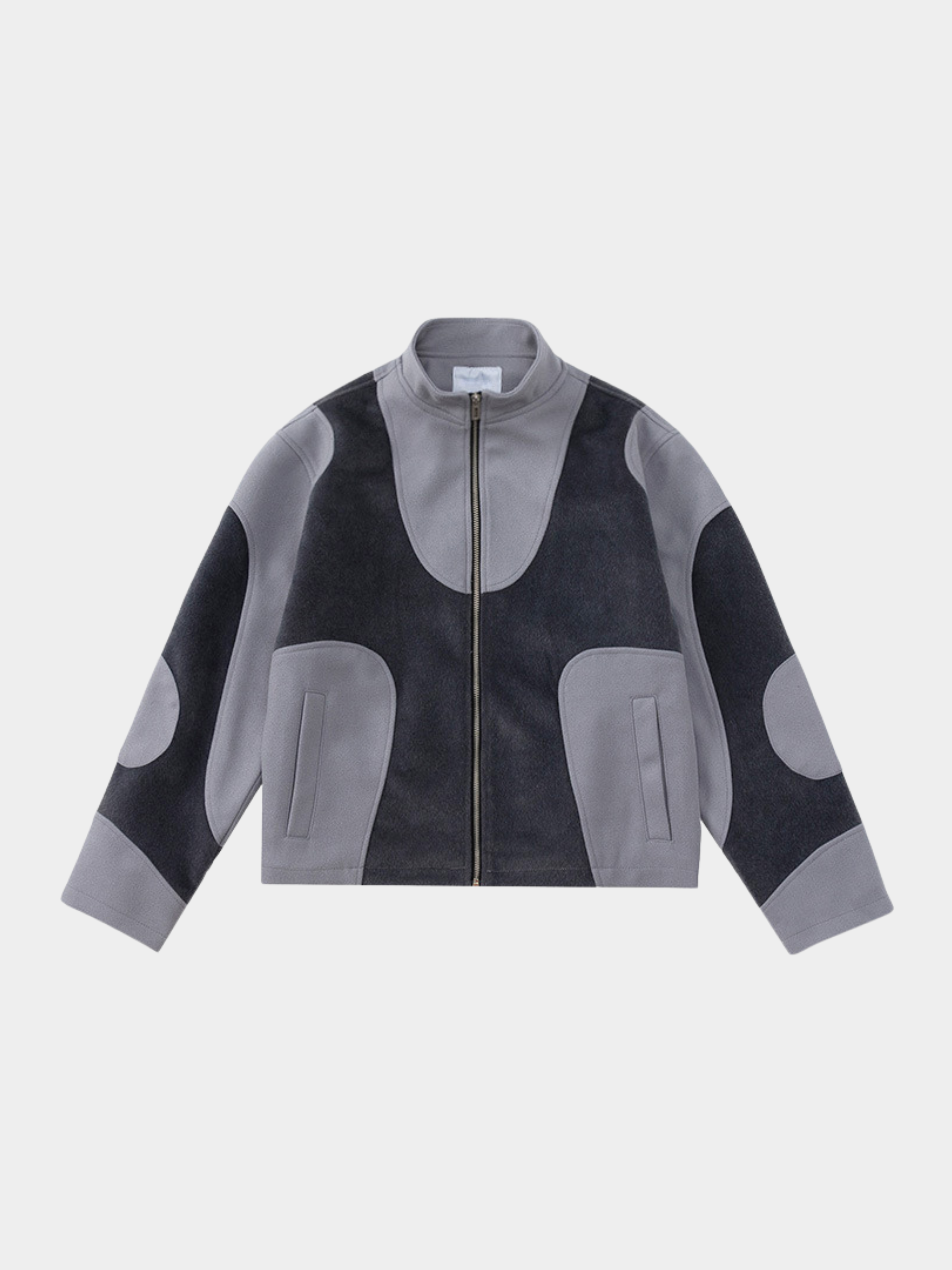 CanyonCore - Unisex Retro Suede Colorblock Jacket GONGGAR SPORTS