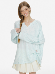 Ravencleaver - Women's Lightweight V-Neck Cooling Knit Long Sleeve