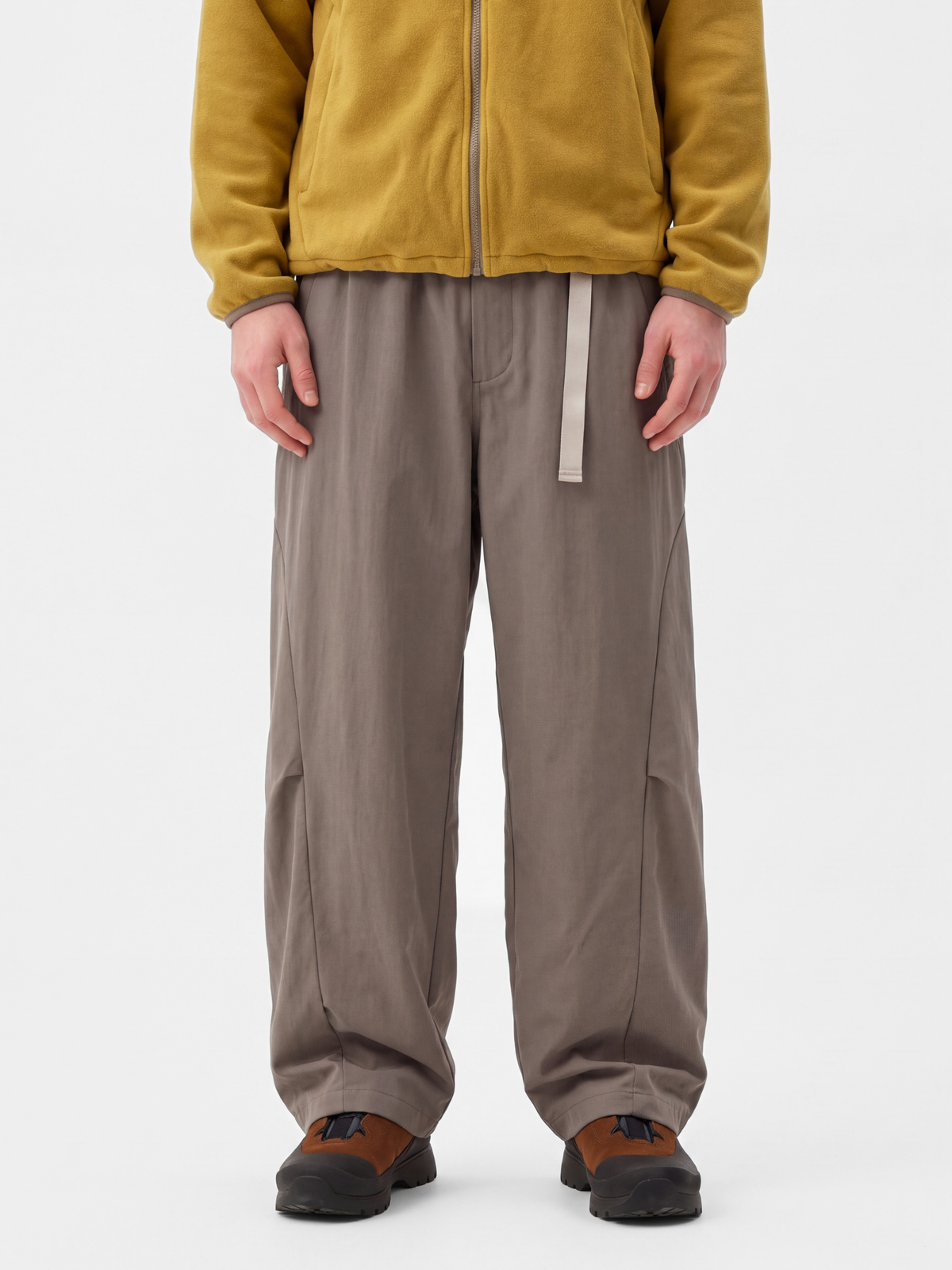 FlipMist - Stretch Elastic-Waist Straight-Leg Utility Pants