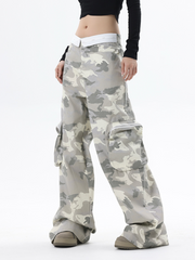 ThornDeck - Women's Grey Camo Cargo Pants