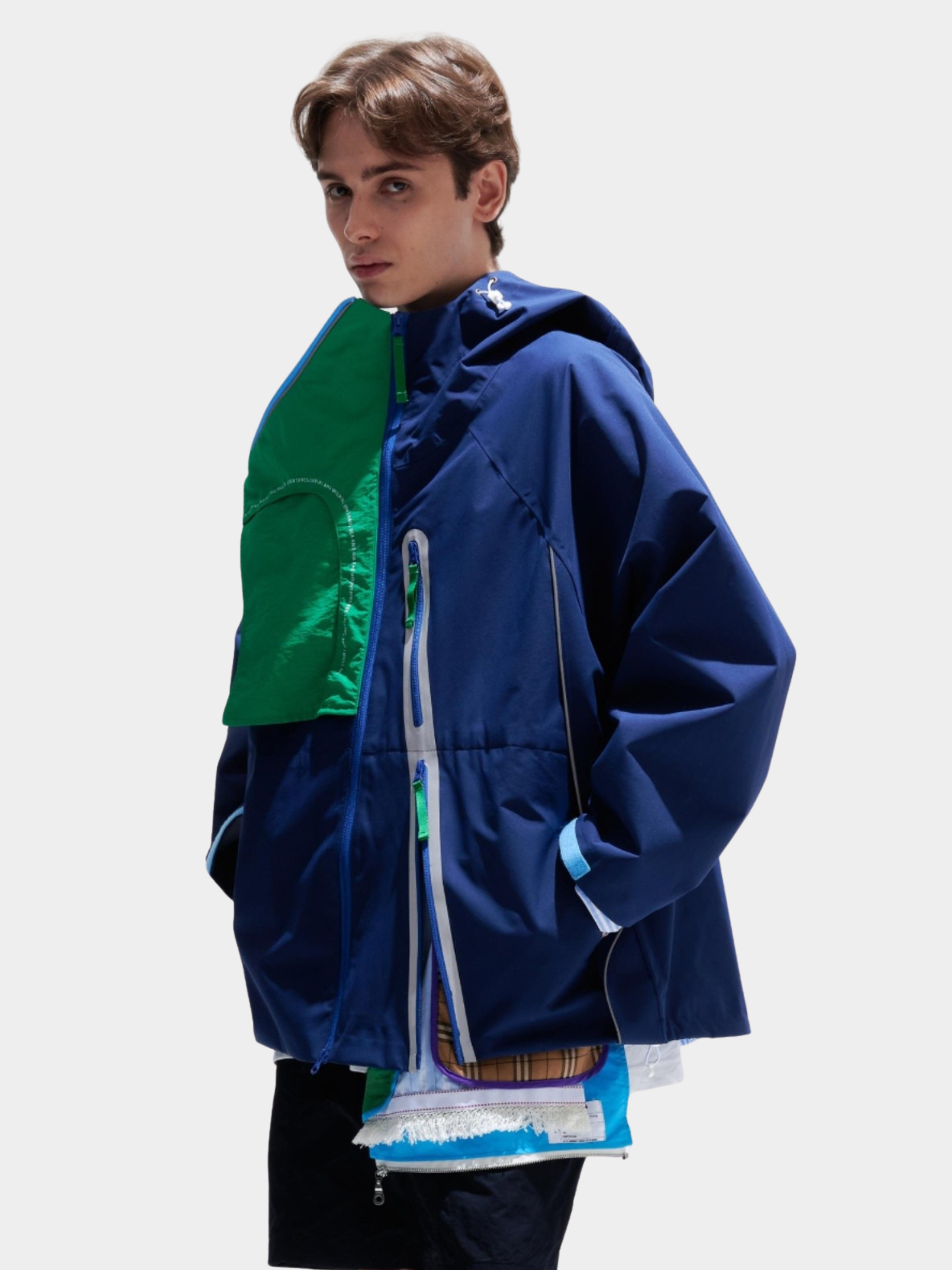 HeatGlove - Unisex Color-Block Layered-Hem Teflon® 3-Proof Jacket