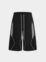 BlazeBox - Men's Striped Panel Straight-Leg Shorts GONGGAR SPORTS
