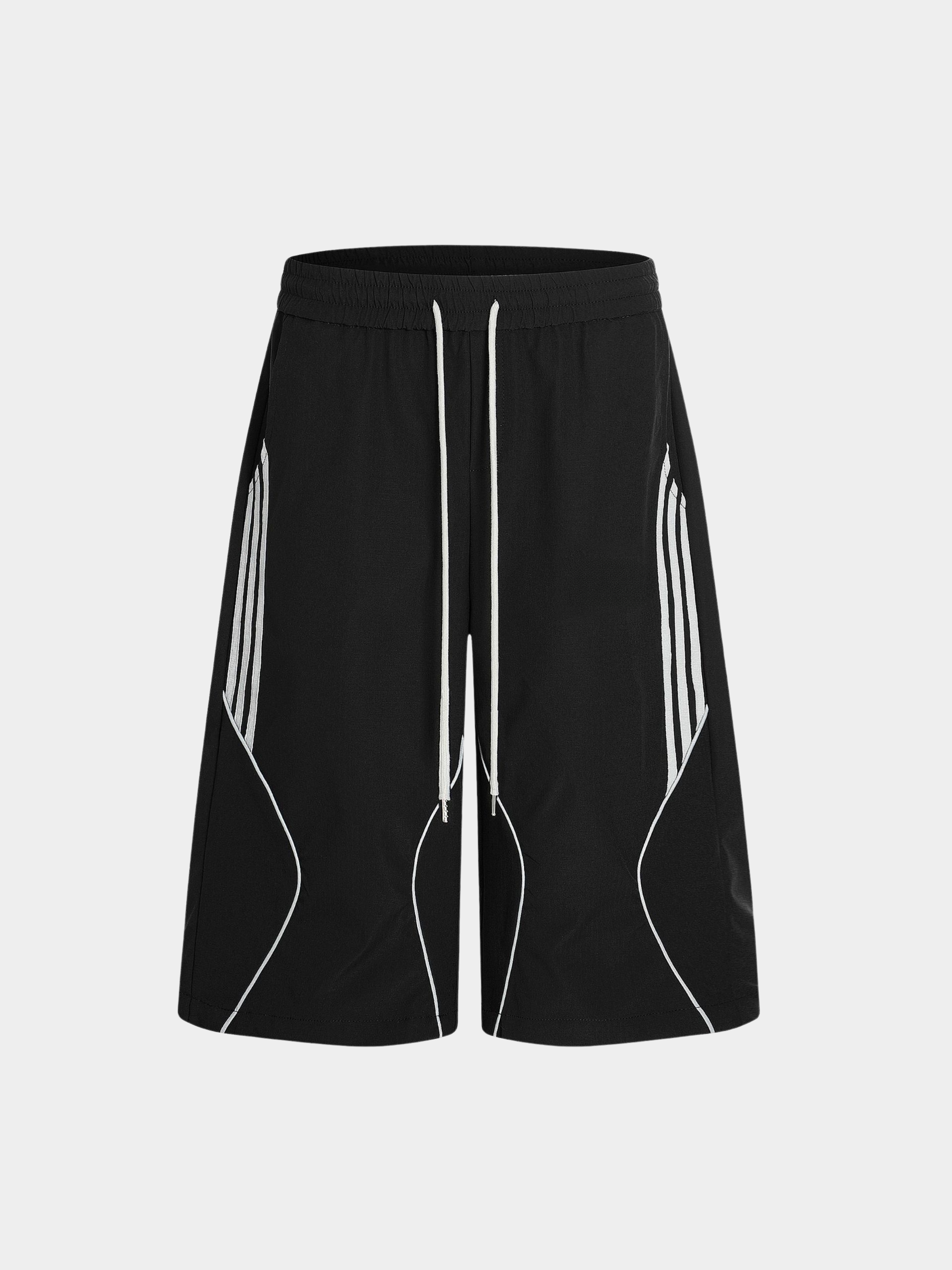 BlazeBox - Men's Striped Panel Straight-Leg Shorts GONGGAR SPORTS