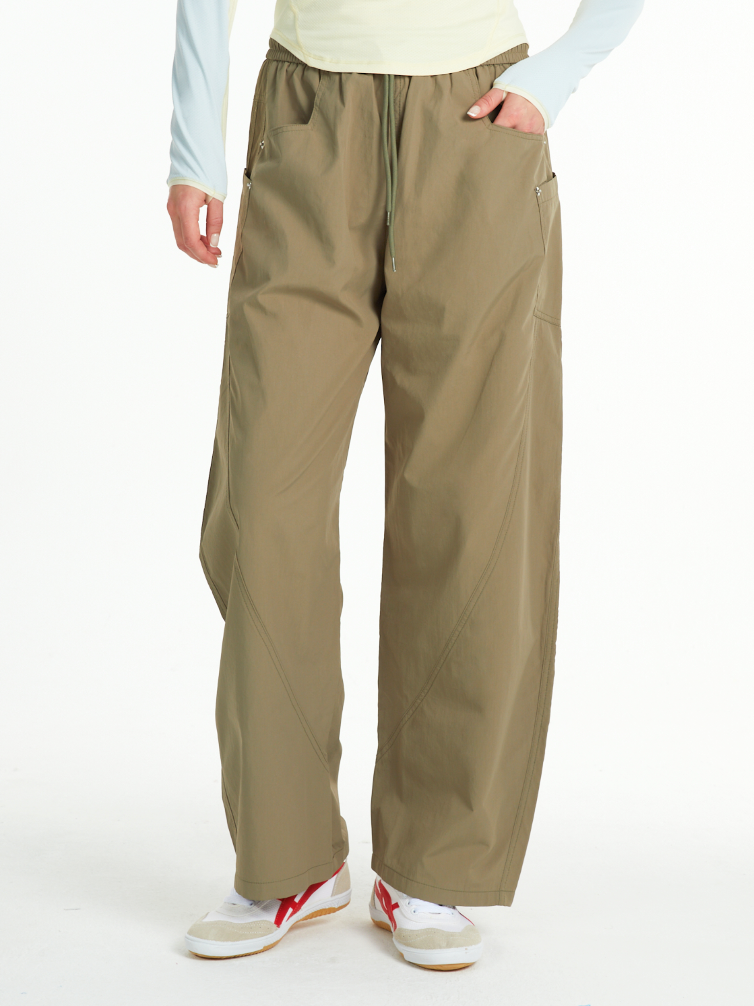 Rocky - Women's Multi-Pocket Loose Straight Scimitar Pants