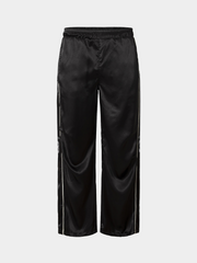 TrekLamp - Women's Satin Stripe-Panel Straight Pants GONGGAR SPORTS