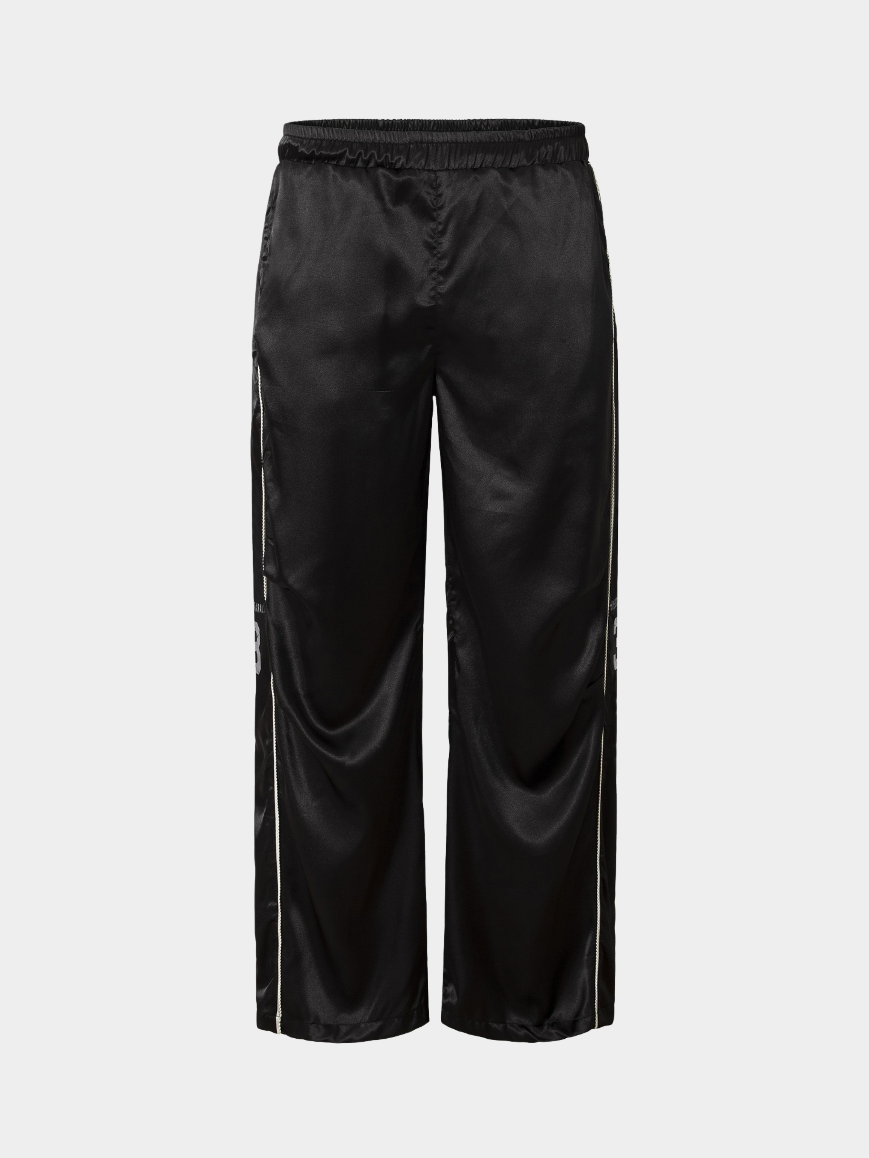 TrekLamp - Women's Satin Stripe-Panel Straight Pants GONGGAR SPORTS