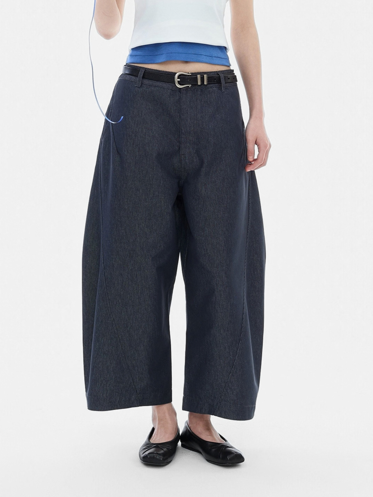 Mistpath - Unisex Breathable Curved-Leg Cropped Jeans