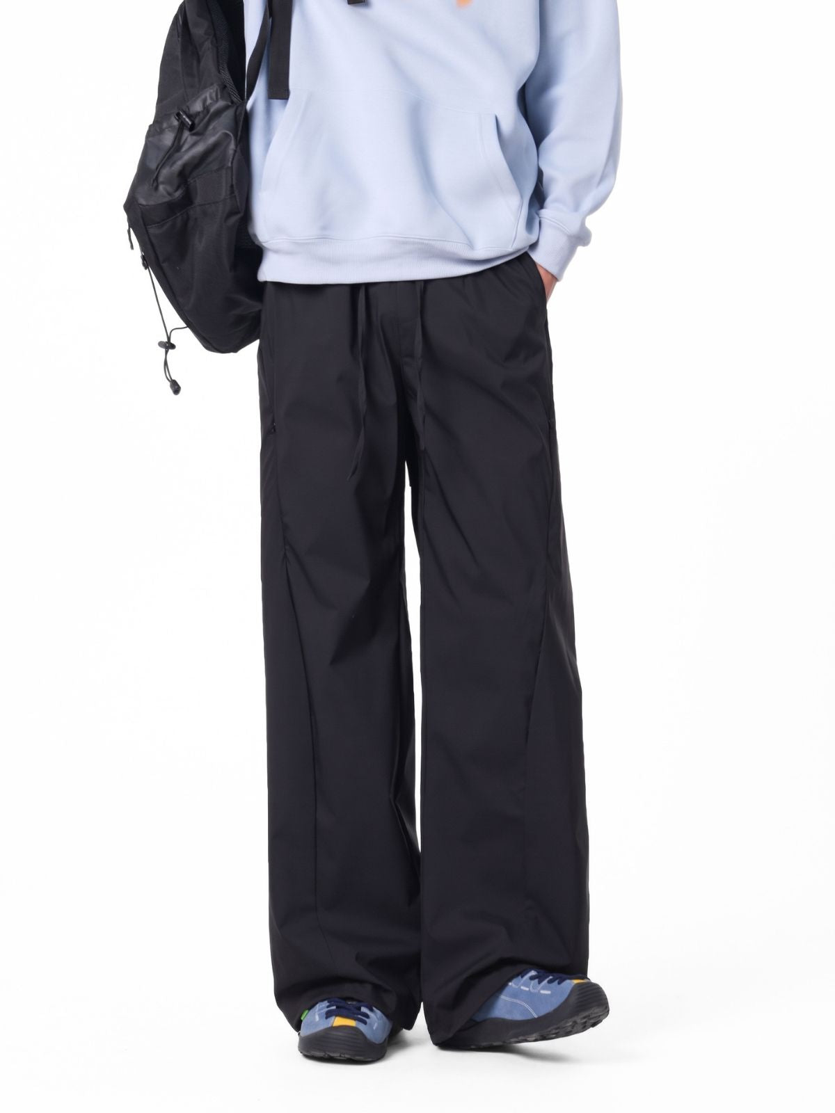 Gusttrek - Unisex Geometric Seam Relaxed Straight-Leg Pants