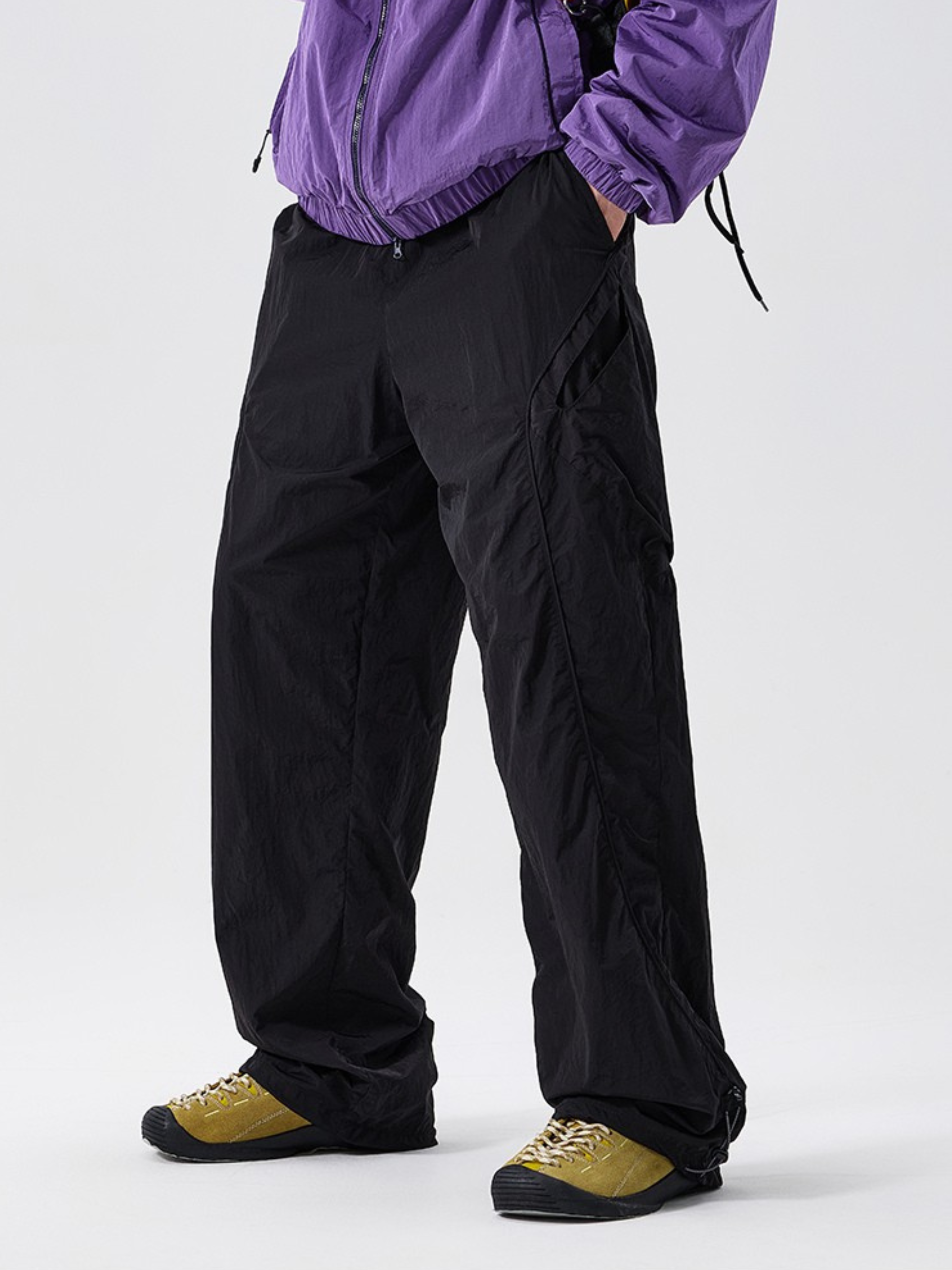 Moonpath - Unisex Metal Nylon 3-Proof Water-Repellent Hiking Pants