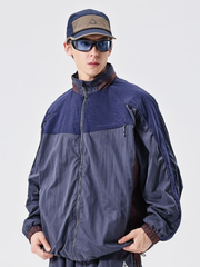 Trailmark - Unisex Colorblock Hooded Windbreaker Jacket