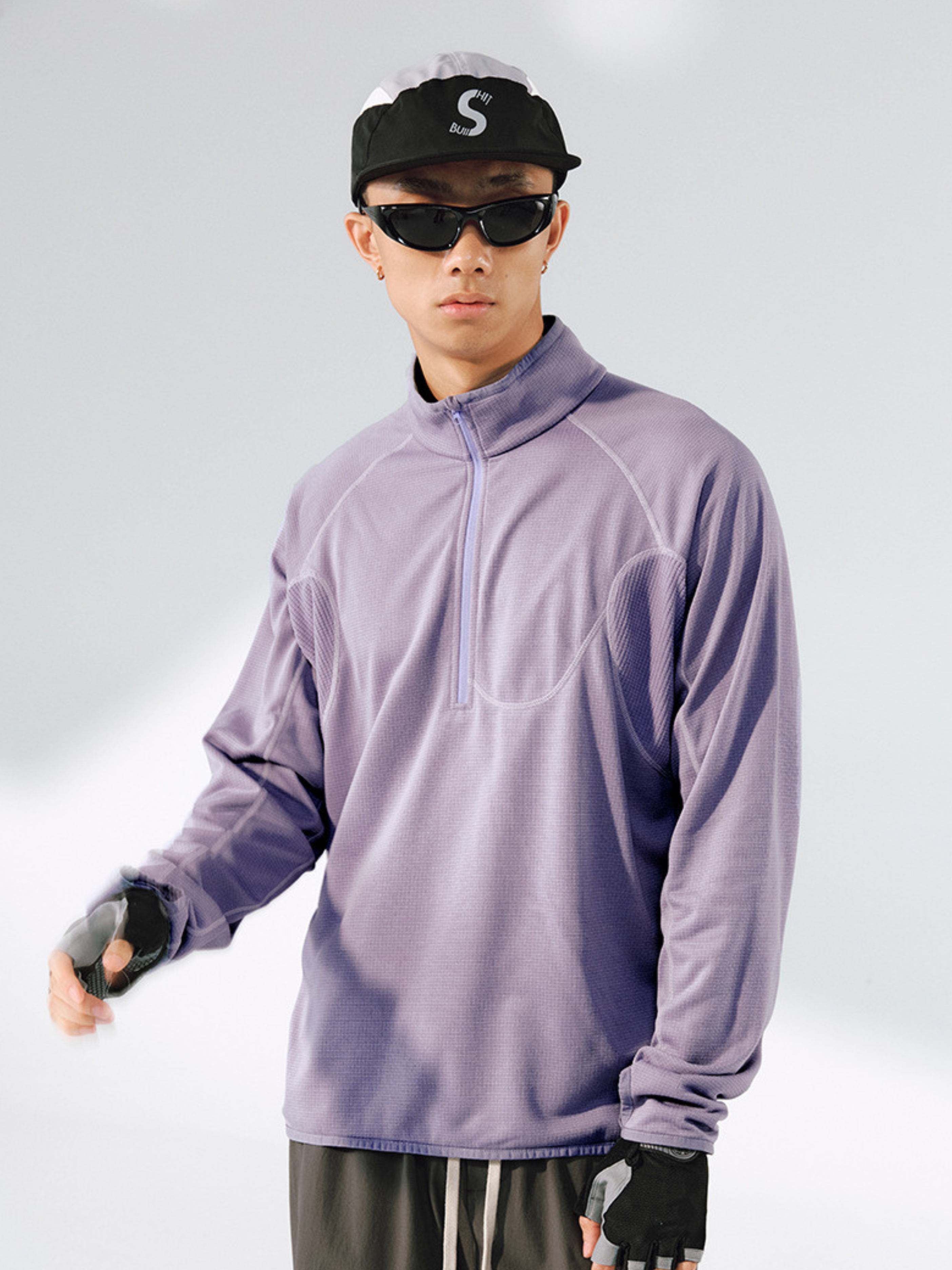 Shadowfern - Lightweight Thermal Half-Zip Sweatshirt