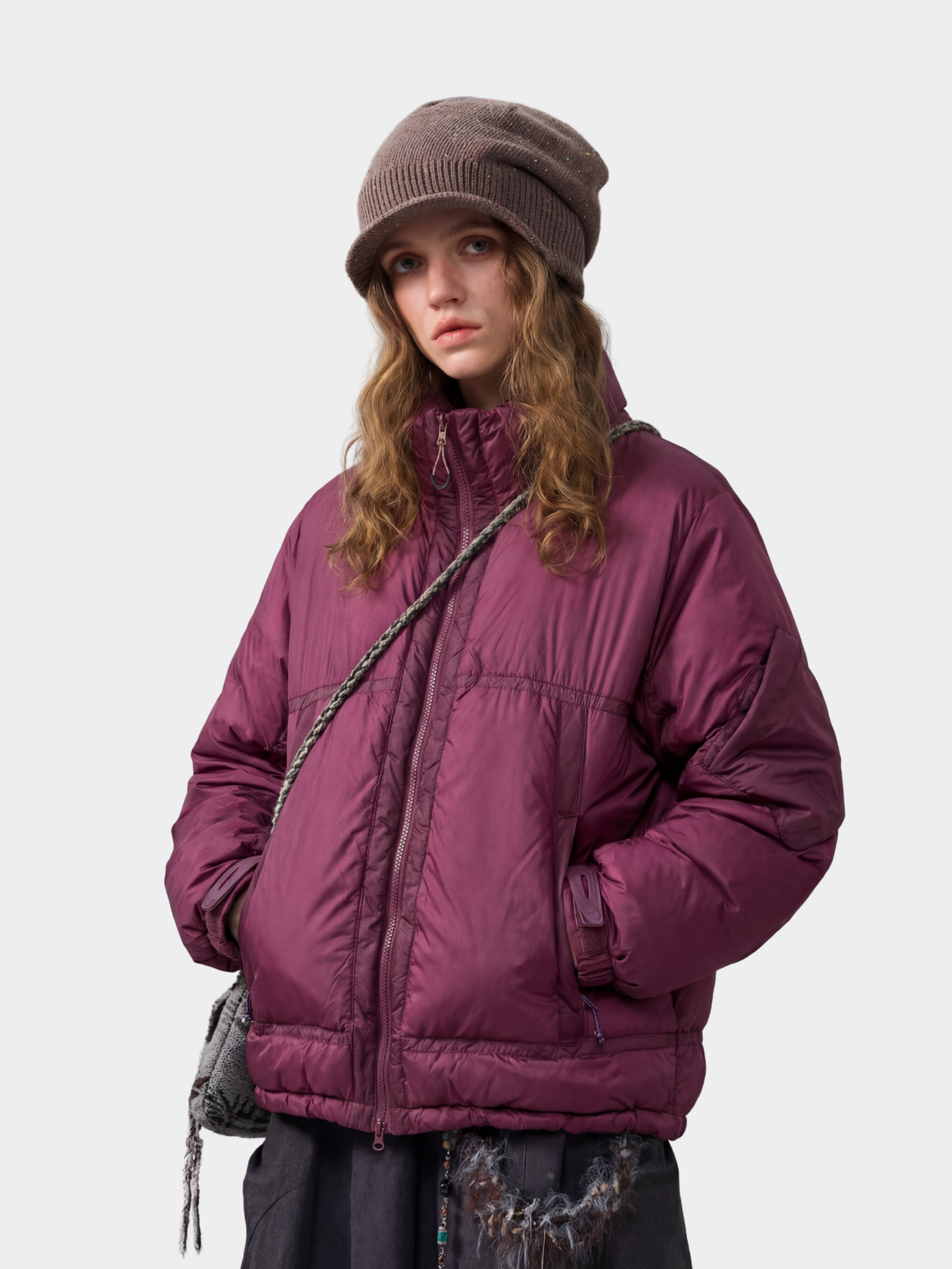 CougarTote - Unisex Functional Lightweight White Duck Down Jacket