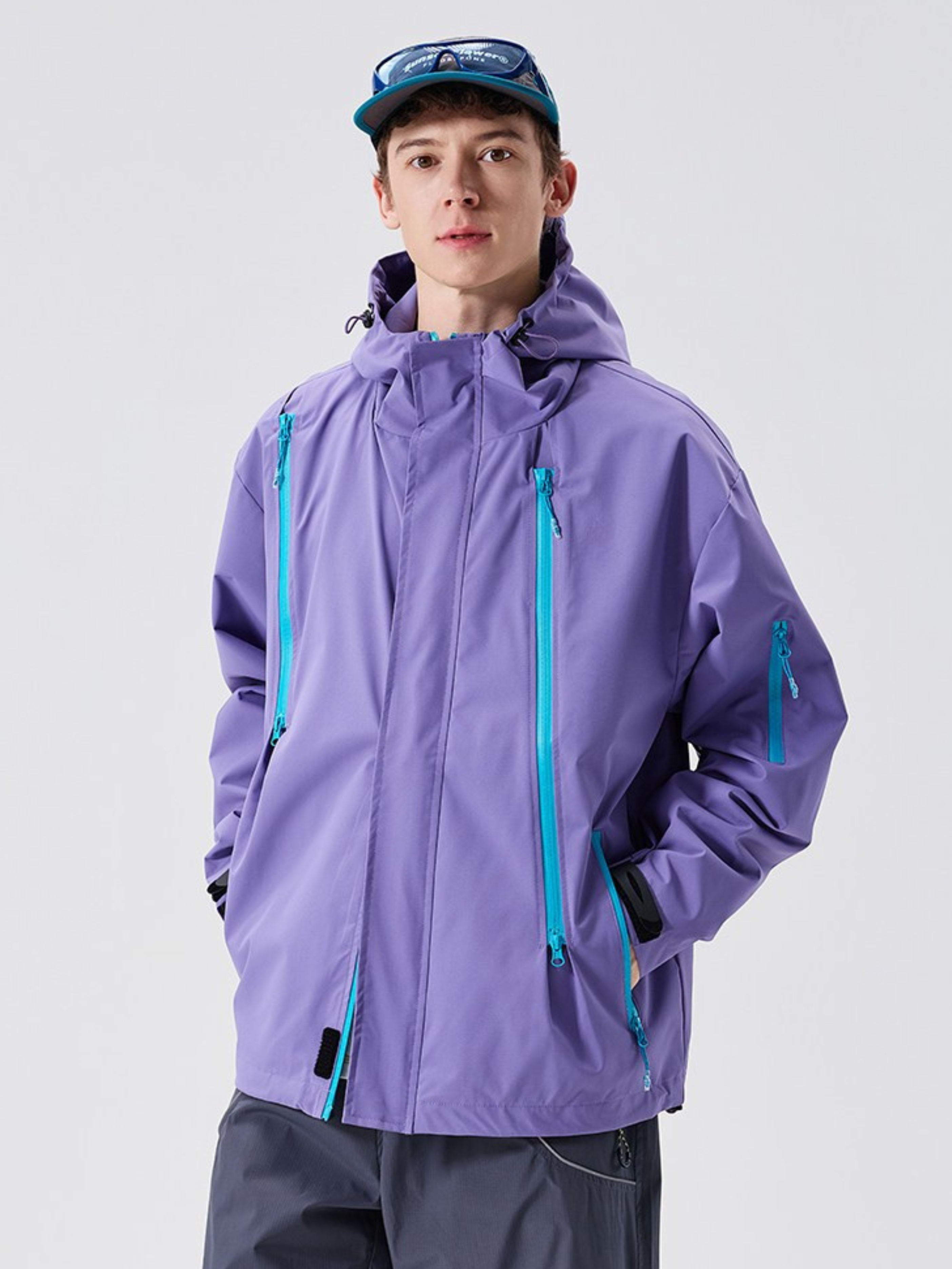 Nightpath - Unisex Water-Repellent Windproof Utility Shell Jacket