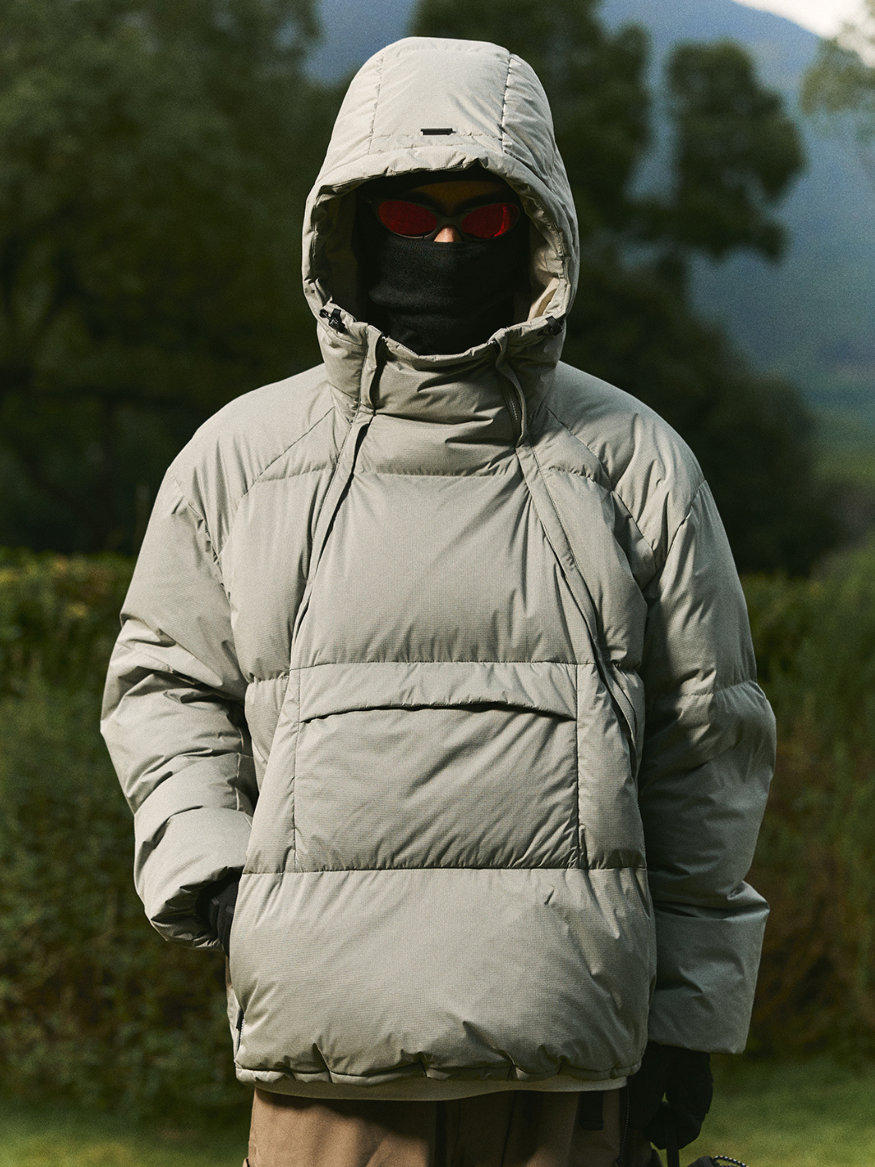 Virex - Unisex 90% White Duck Down Hooded Down Jacket