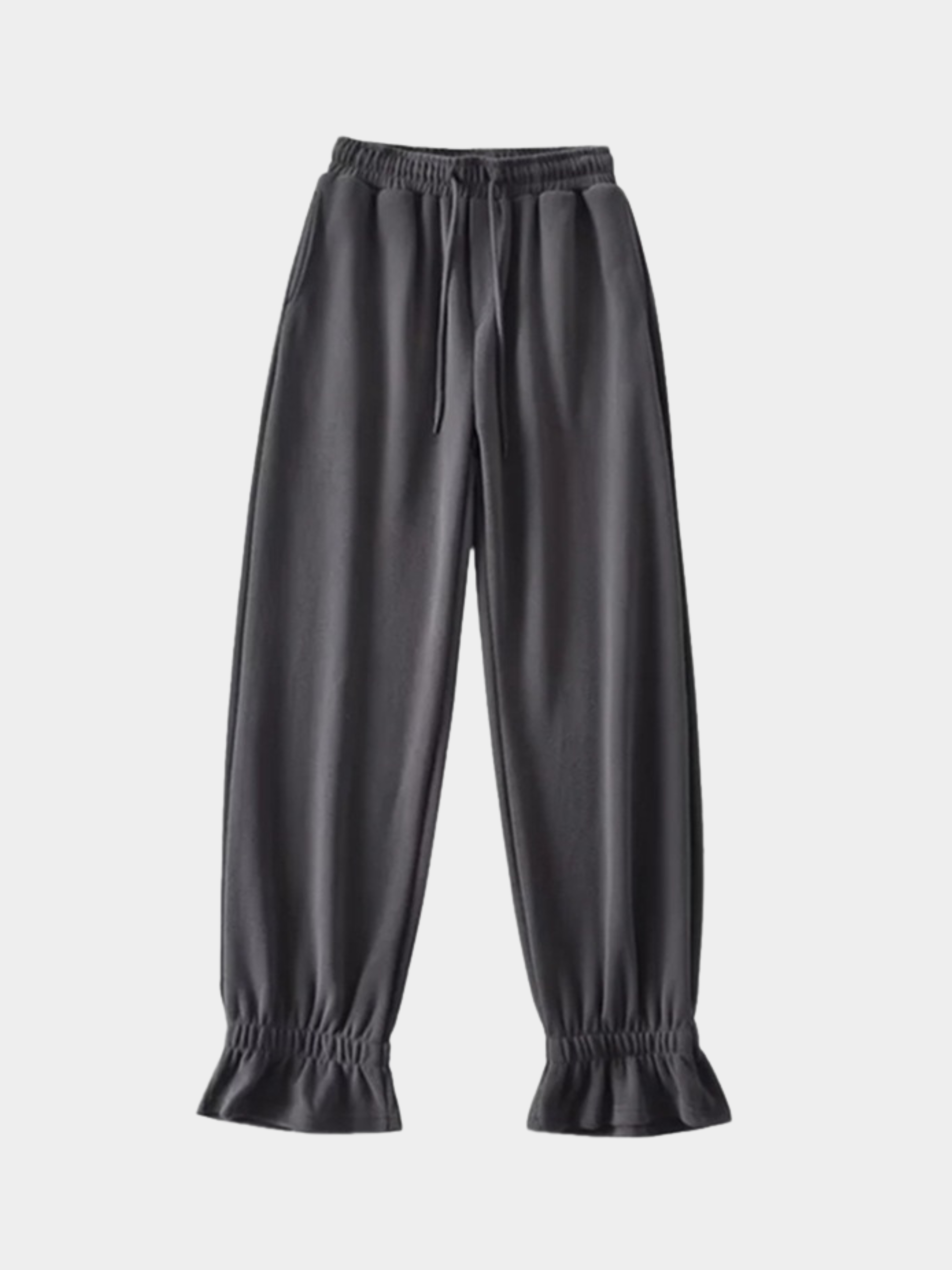 ThornTop - Women's Ruffled Hem Elastic Waist Loose Pants