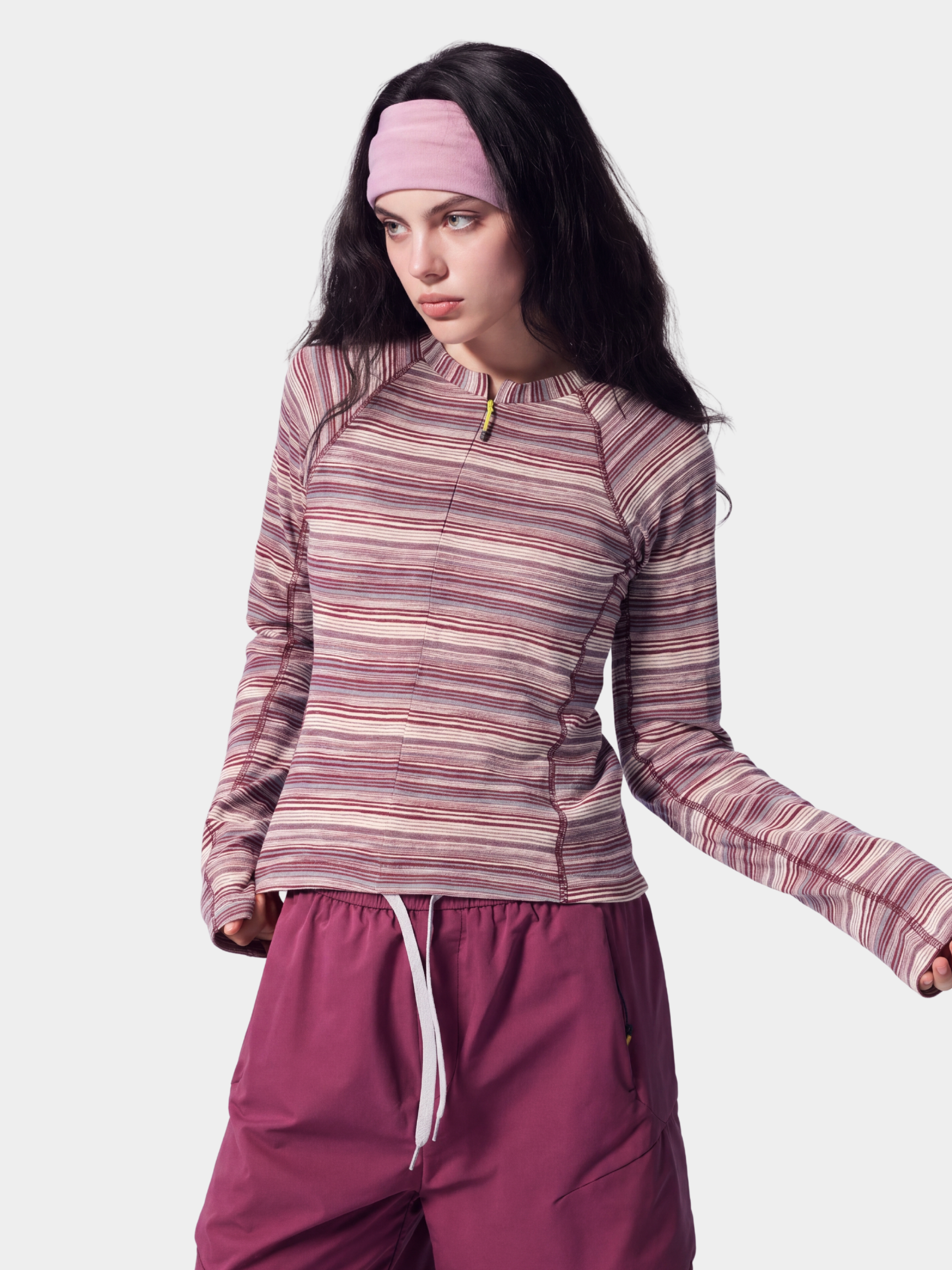 FitDrift - Women's Soft Breathable Slim-Fit Striped T-Shirt