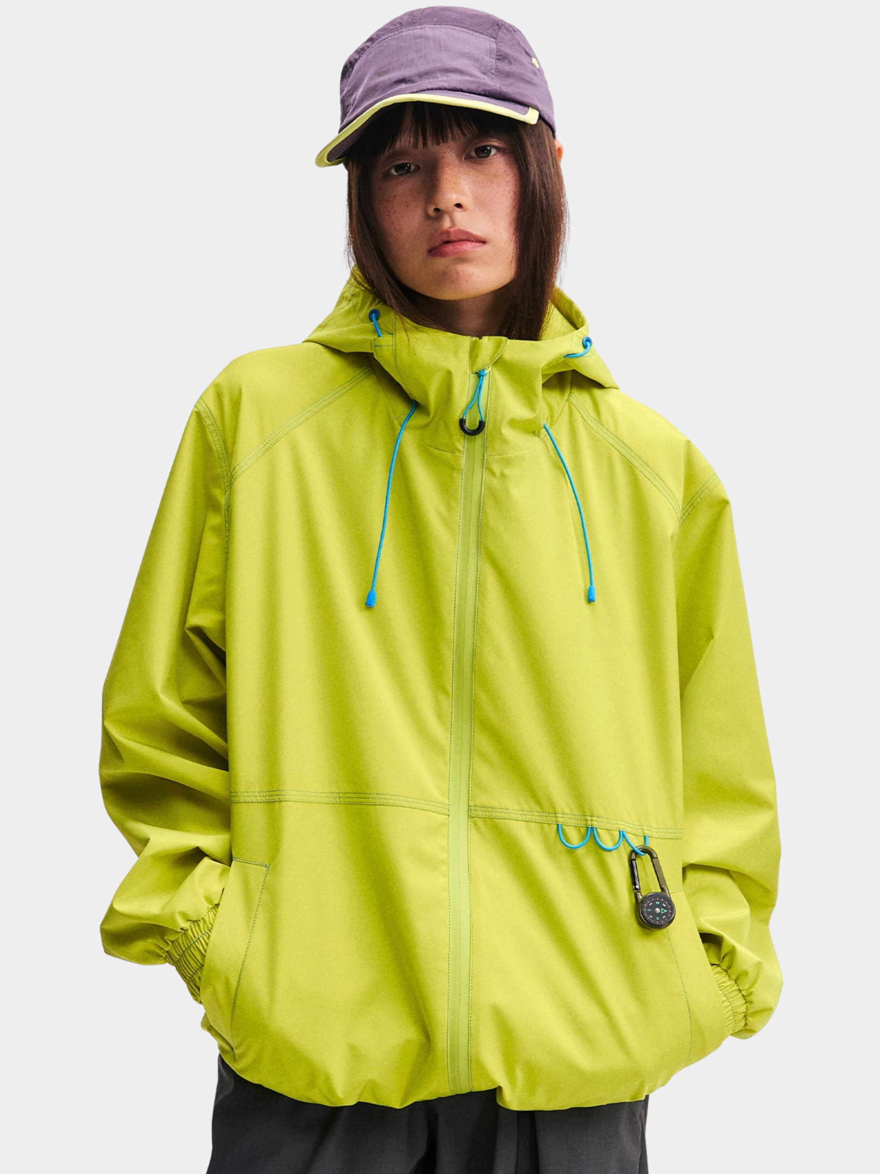 EchoDeck - Unisex Teflon® Triple-Defense Colorblock Drawstring Jacket