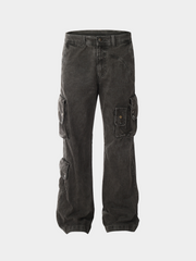 FoxLine - Unisex American Multi-Pocket Cargo Pants GONGGAR SPORTS