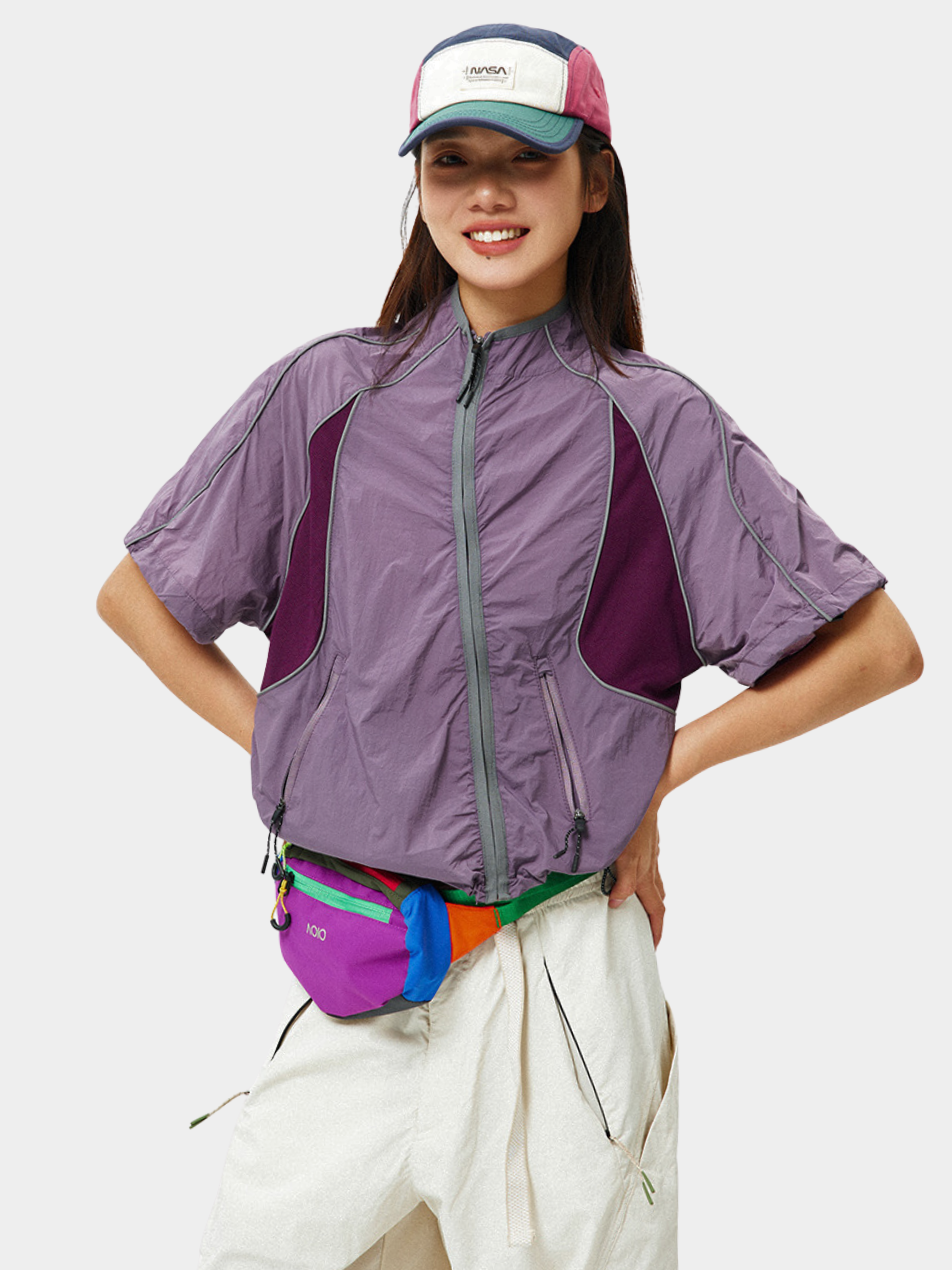 Cavecrack - Women's Mesh-Panel Breathable Short-Sleeve Cardigan