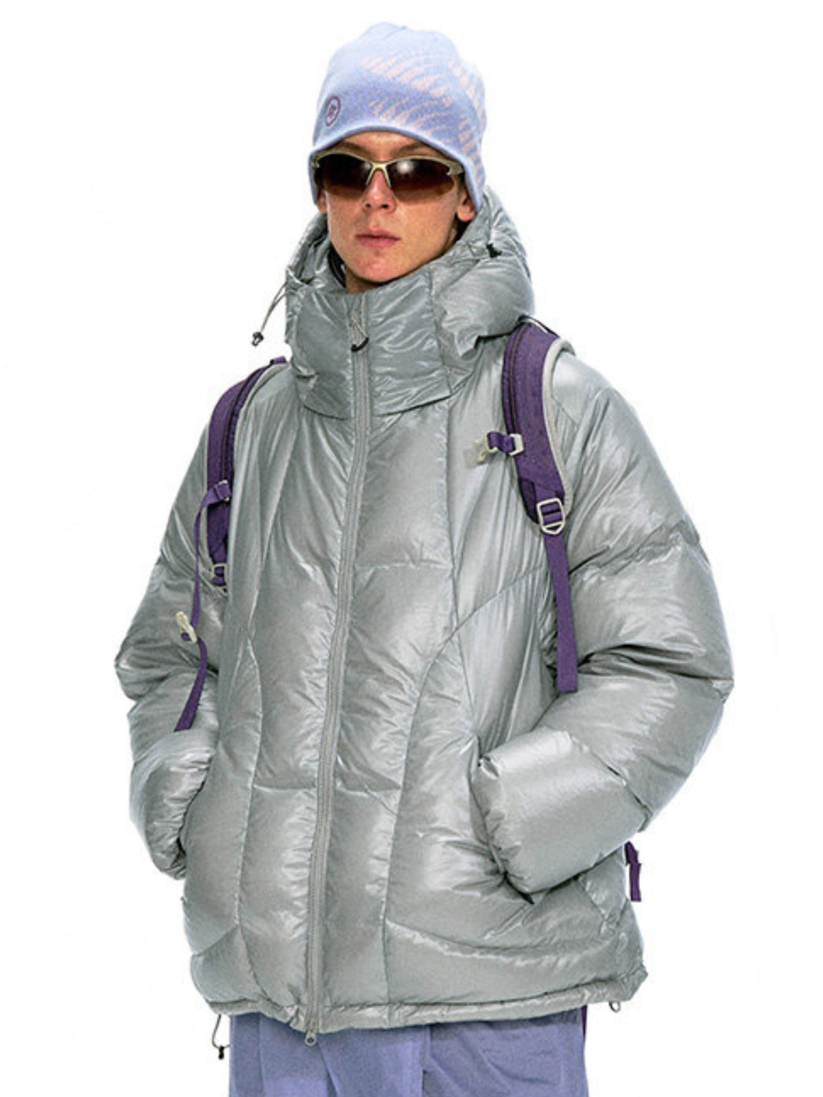 CampClip - Men's 90% White Duck Down Detachable Goggle Mask Jacket