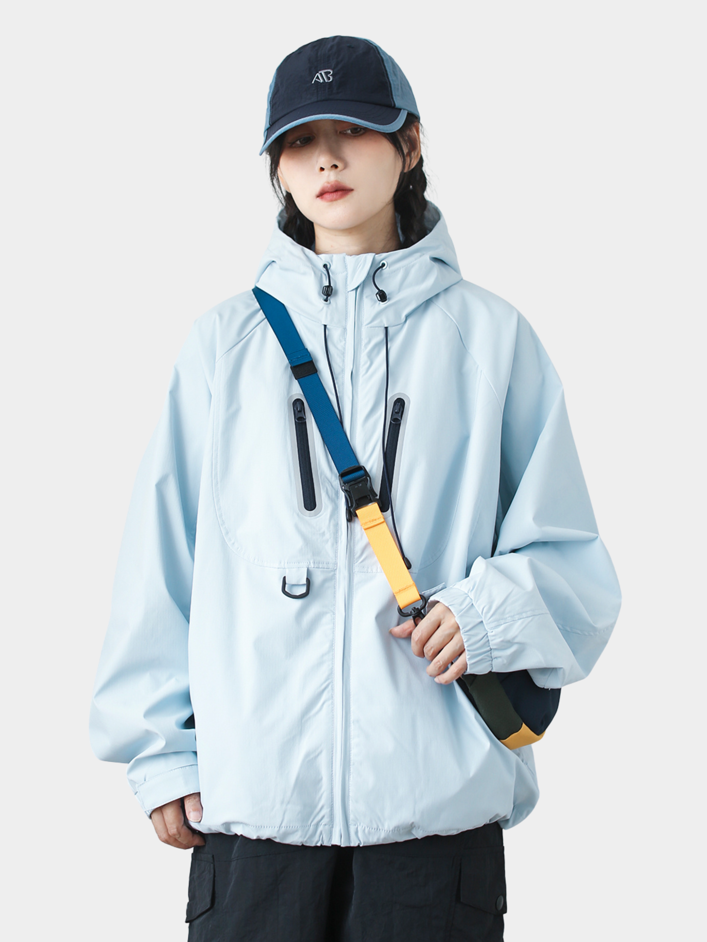 EchoCore - Unisex Loose-Fit Hooded Technical Shell Jacket