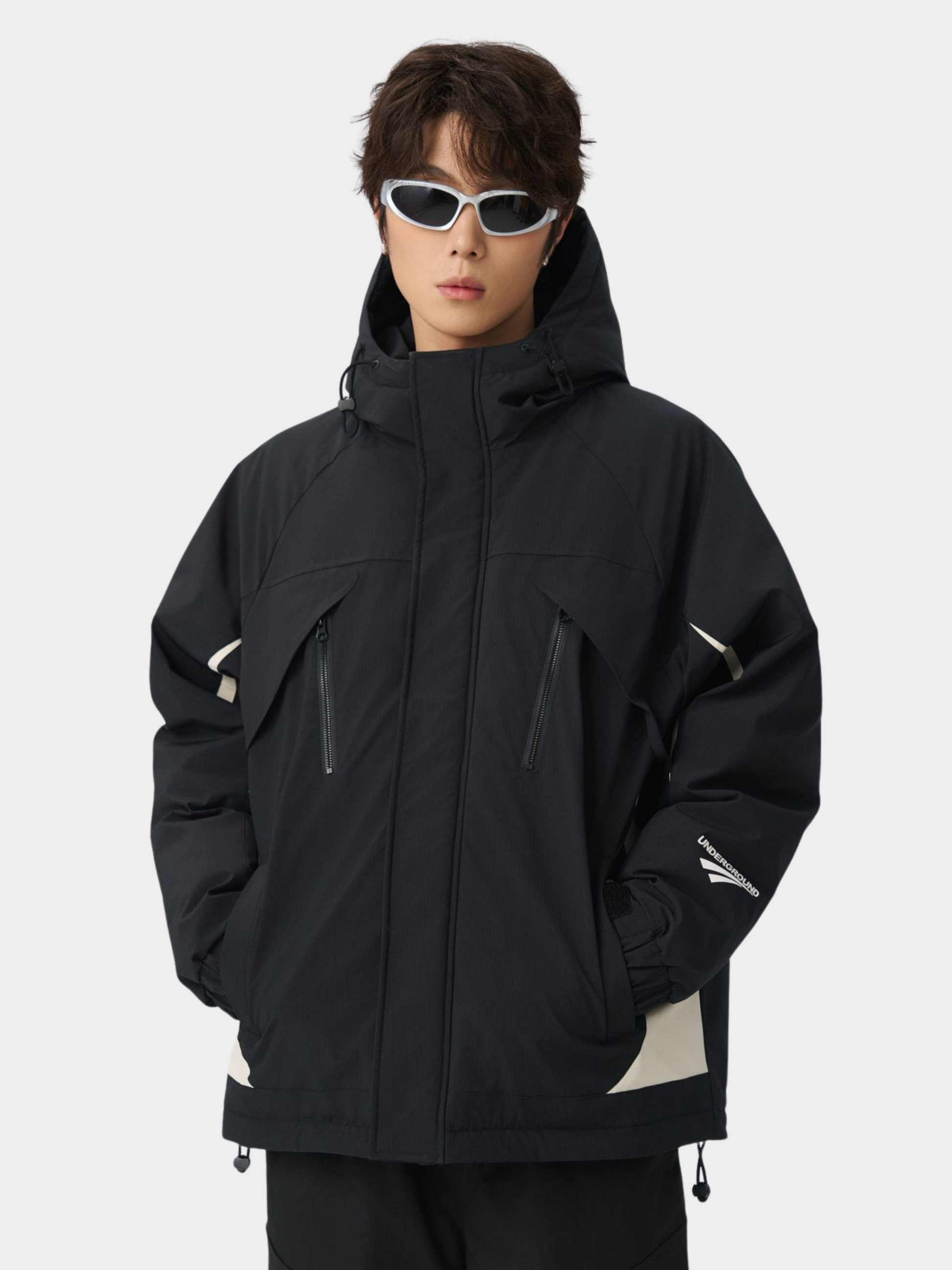 BluffPort - Unisex 90% White Duck Down Oversized Hooded Down Jacket GONGGAR SPORTS