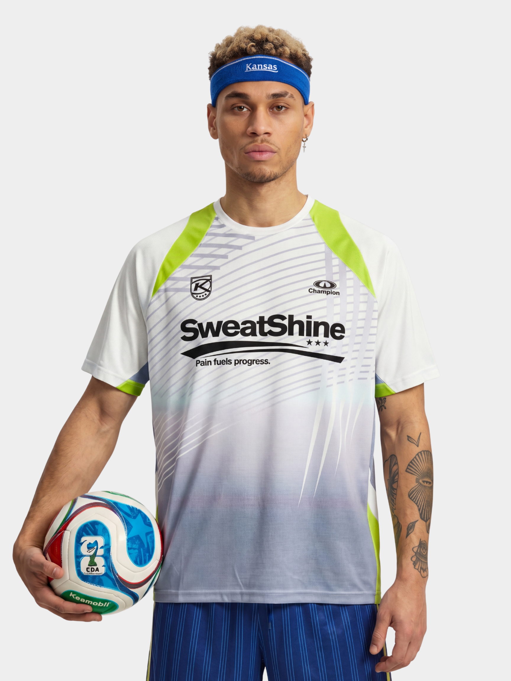 GlowDrift - Men's Contrast Mesh Quick-Dry Performance T-Shirt