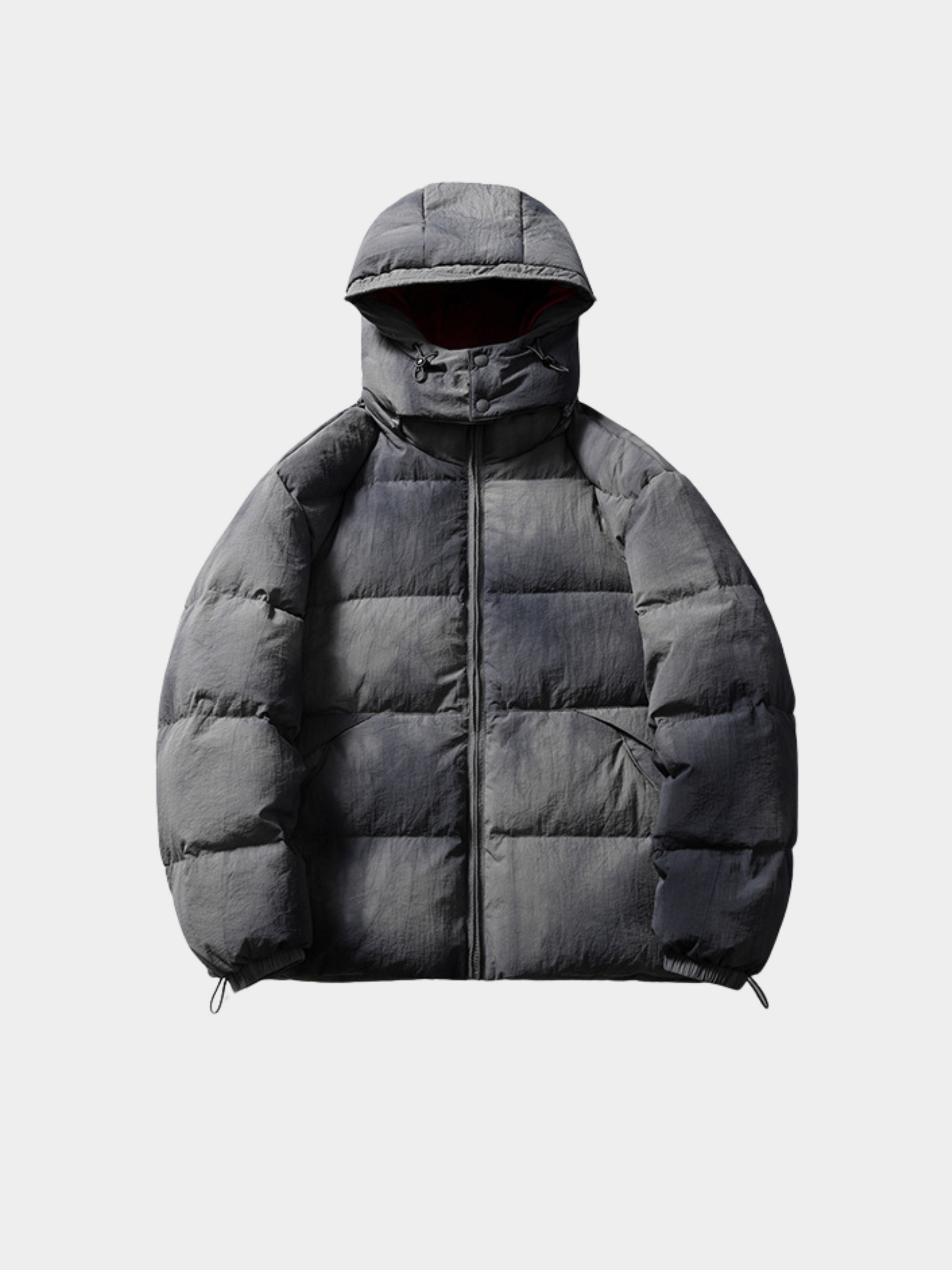 BluffTrail - Unisex 90% White Duck Down Tie-dye Detachable Hood Down Jacket GONGGAR SPORTS