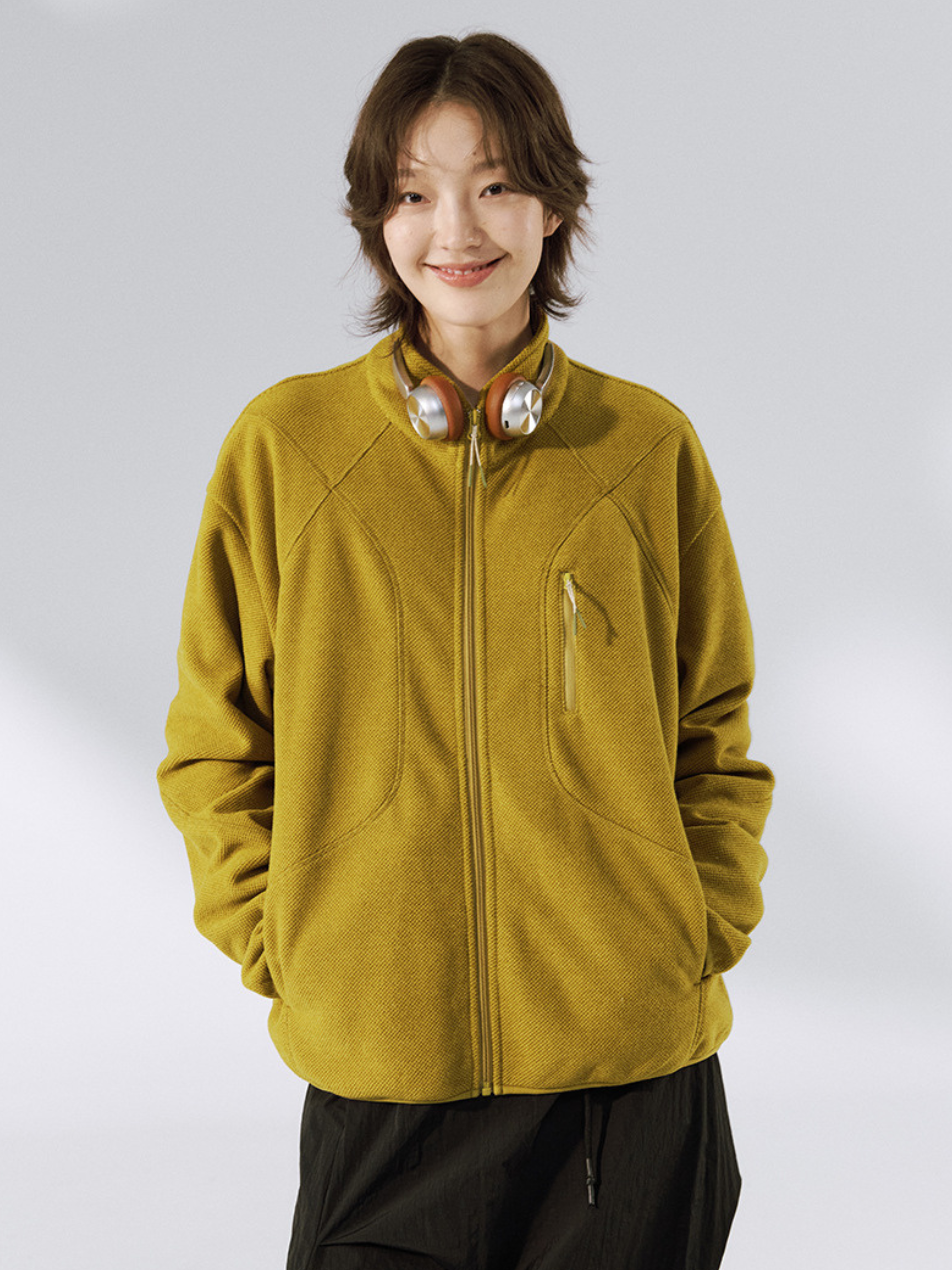 Drake - Unisex Honeycomb Thermal Zip-Up Sweatshirt