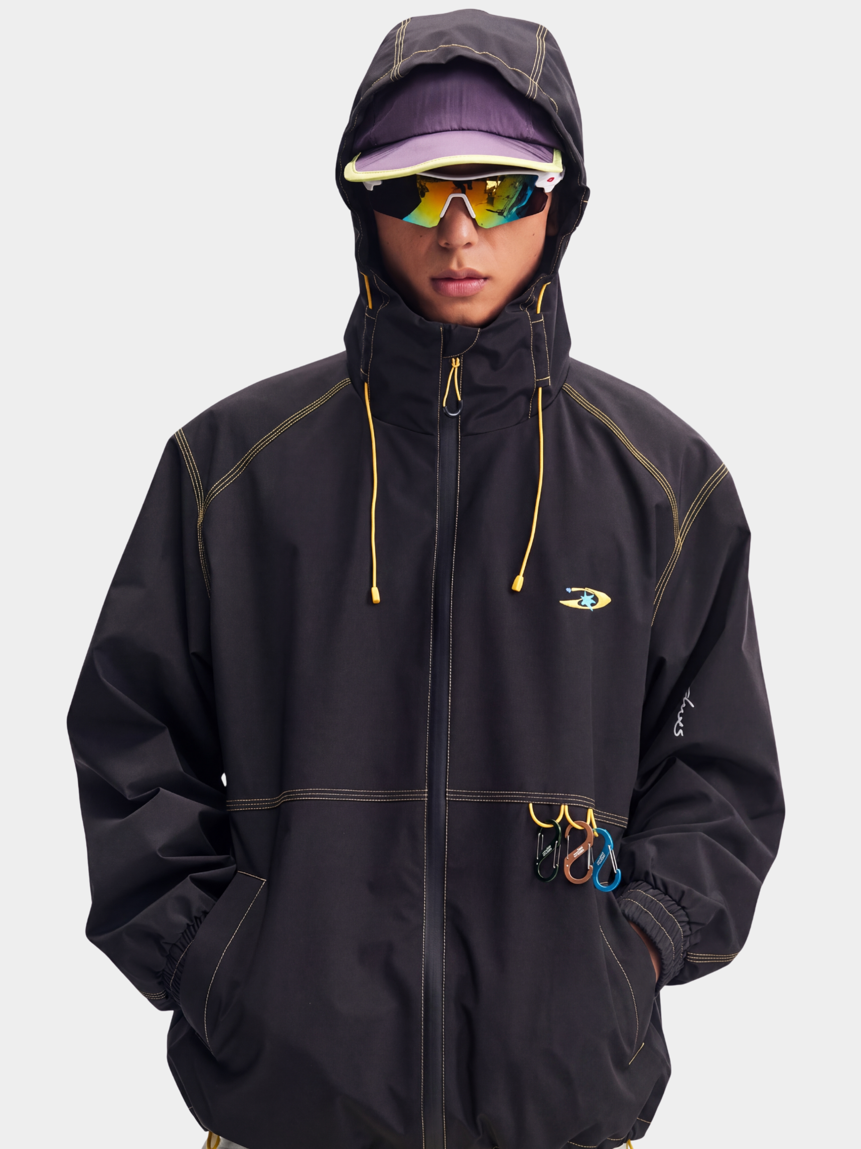 EchoDeck - Teflon® Triple-Defense Colorblock Drawstring Jacket