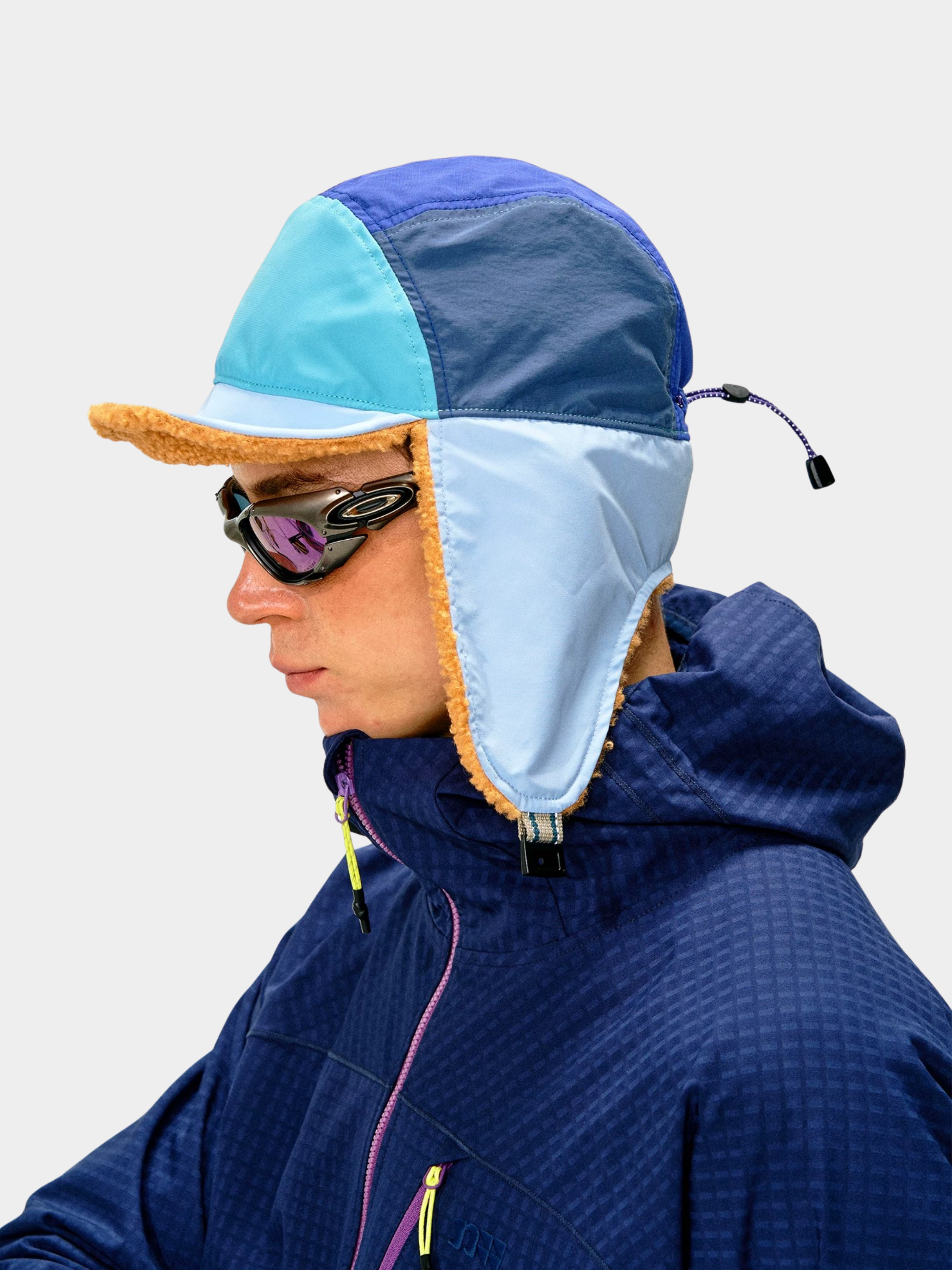Moonlark - Colorblock Extra Warmth Sherpa-Lined Earflap Hat