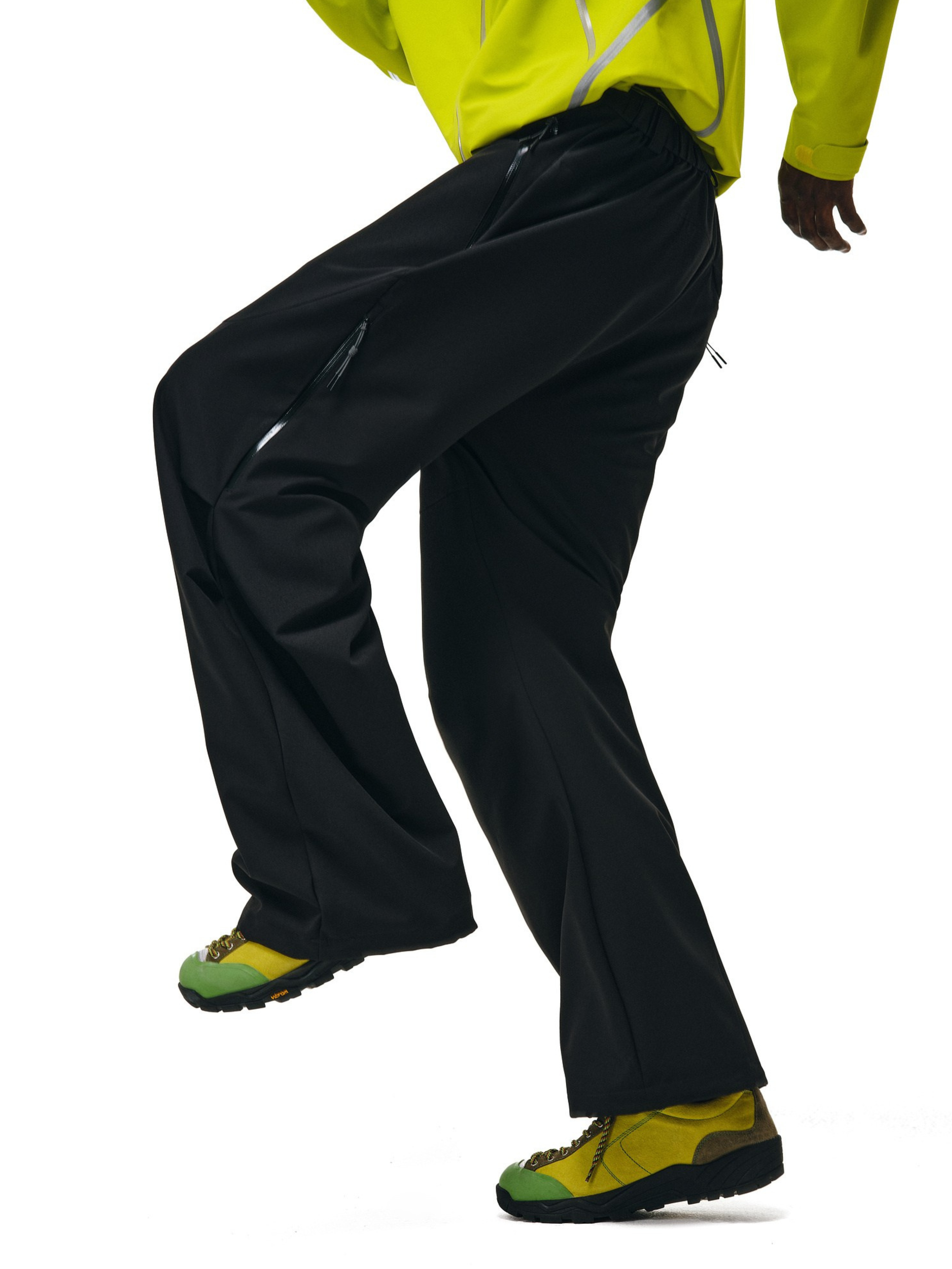 Stormlore - Men's Skin-Friendly Draped Zip Straight-Leg Pants