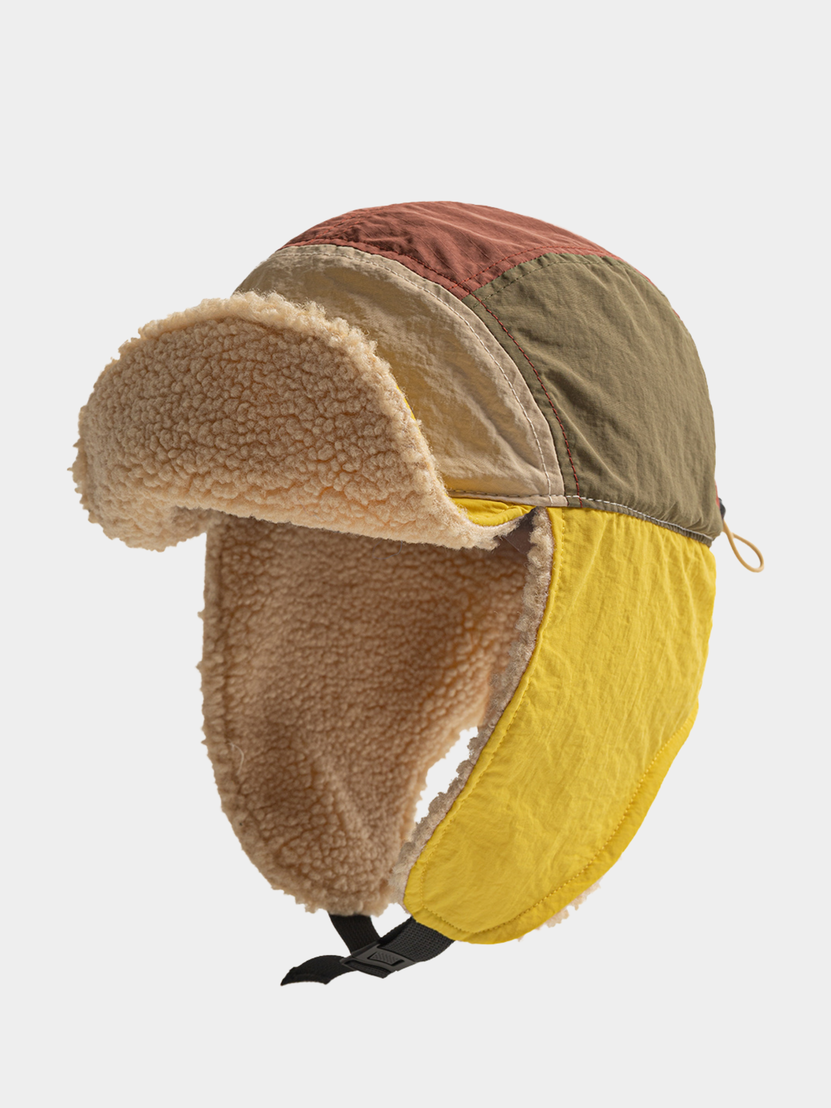 FloatBag - Color-Block Fleece Earflap Cap – GONGGAR SPORTS