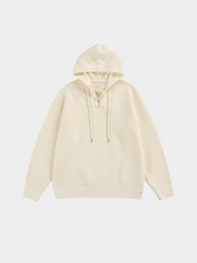 GlowBox - Men's Drawstring Hooded Knit Sweater