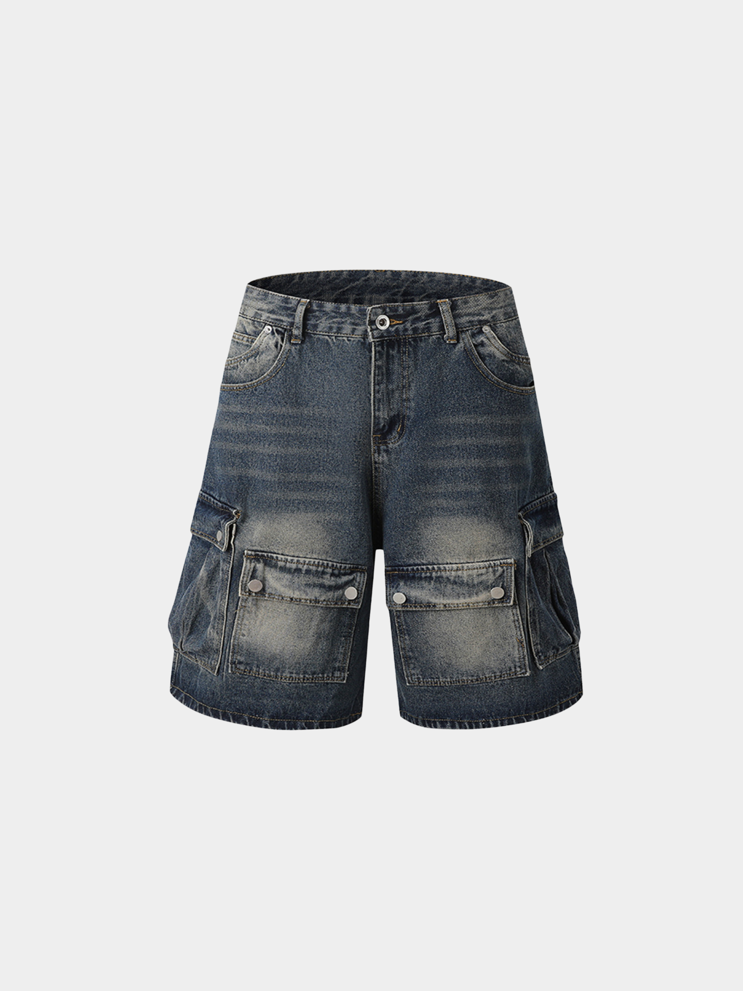 BaseStove - Men's Multi-Pocket Denim Shorts GONGGAR SPORTS